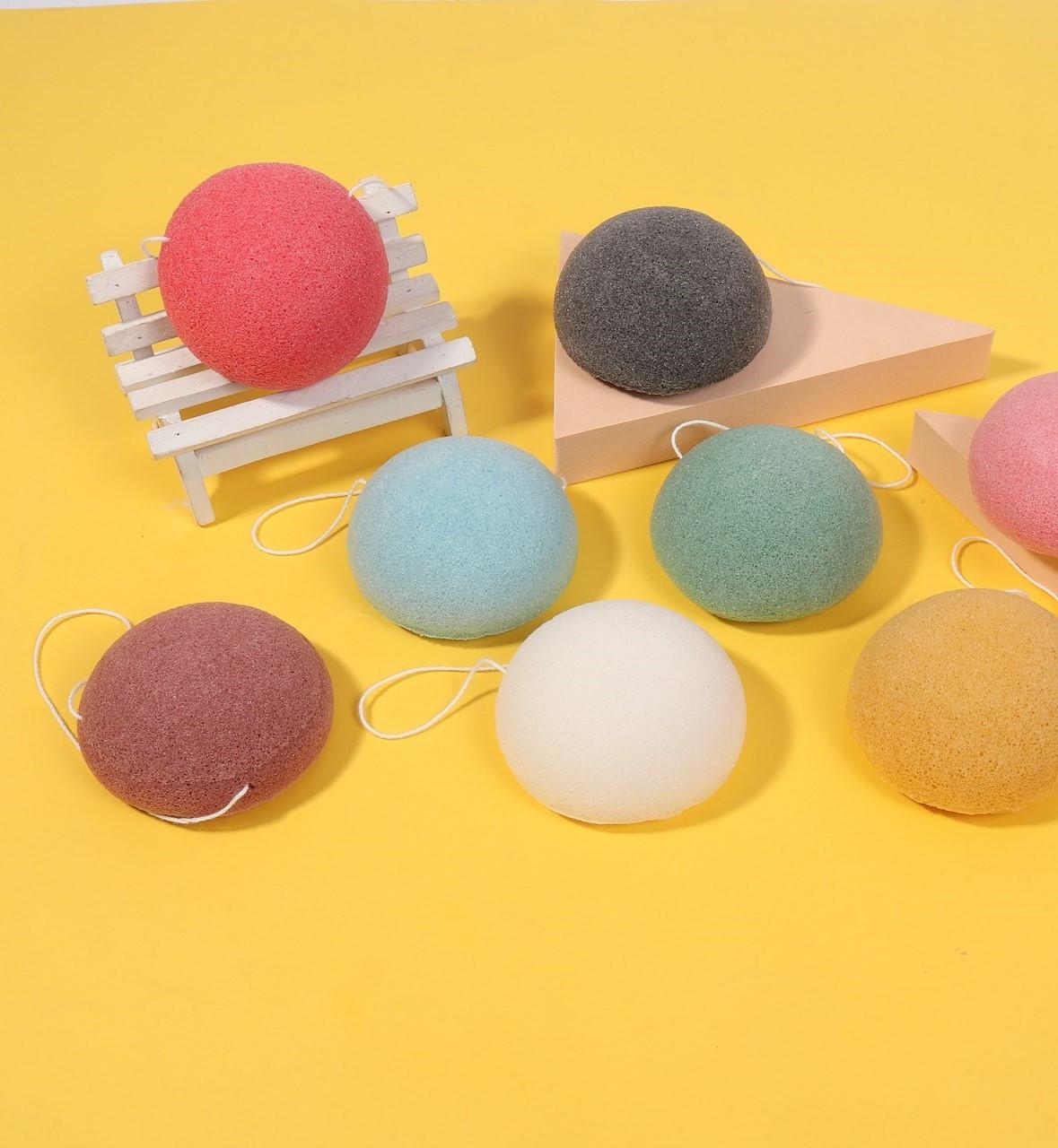 Esponjas tipo konjac coloridas