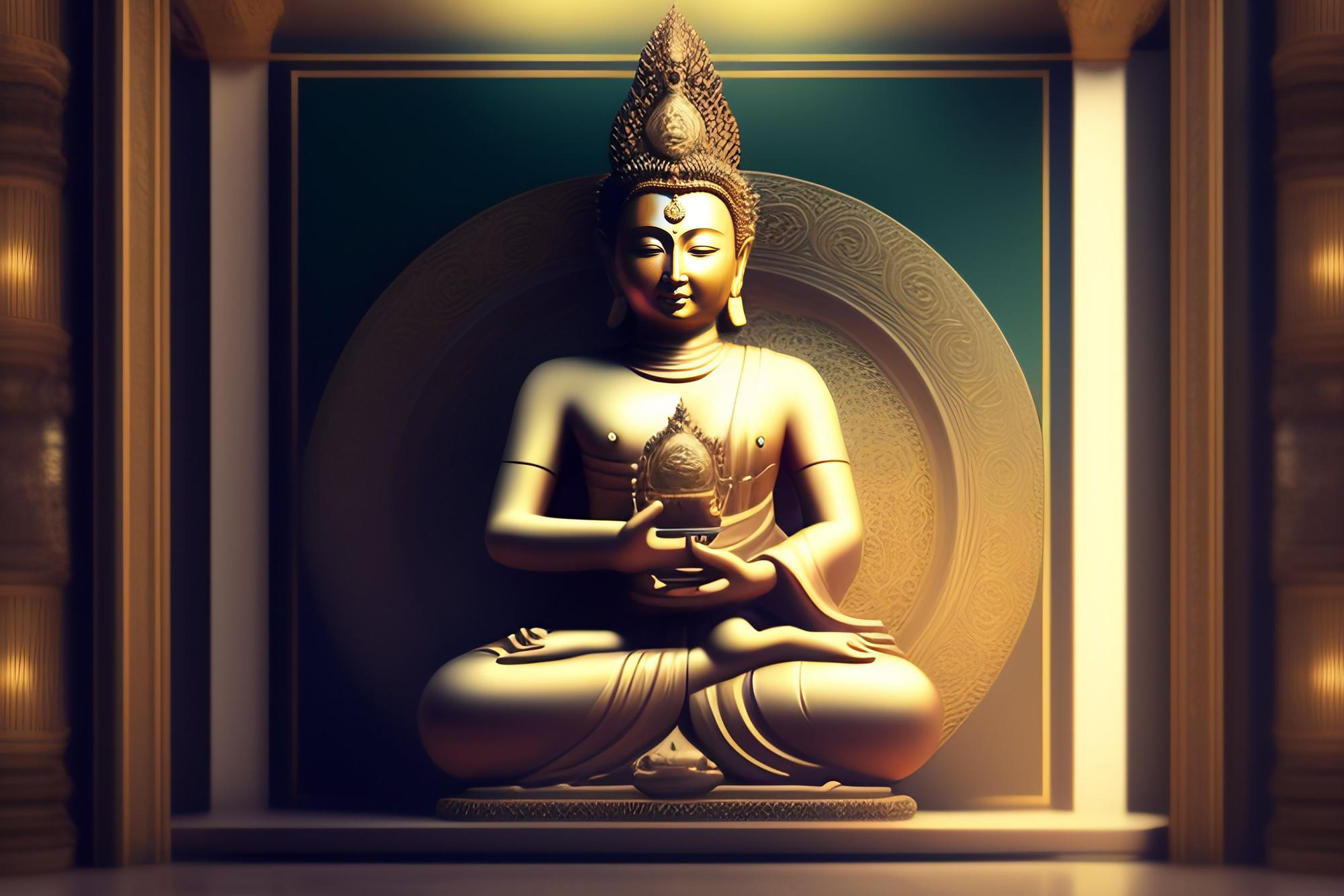 Buda em meditação.