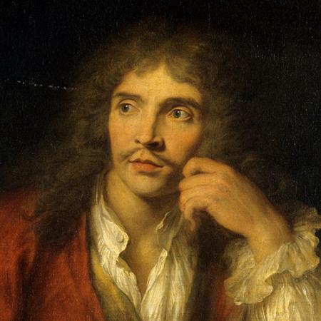 Imagem do artista Moliere pintada