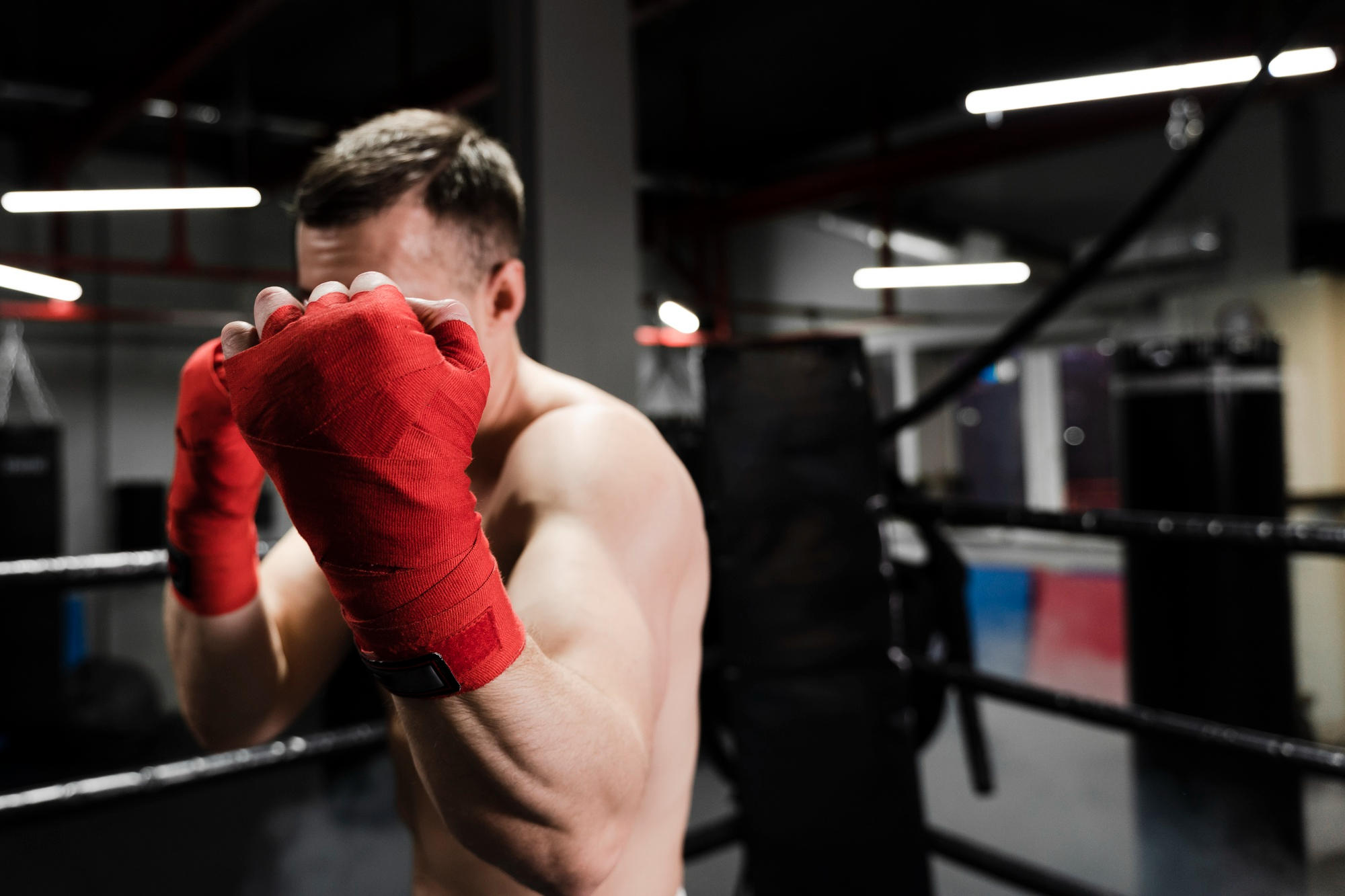 Lutador de muay thai.