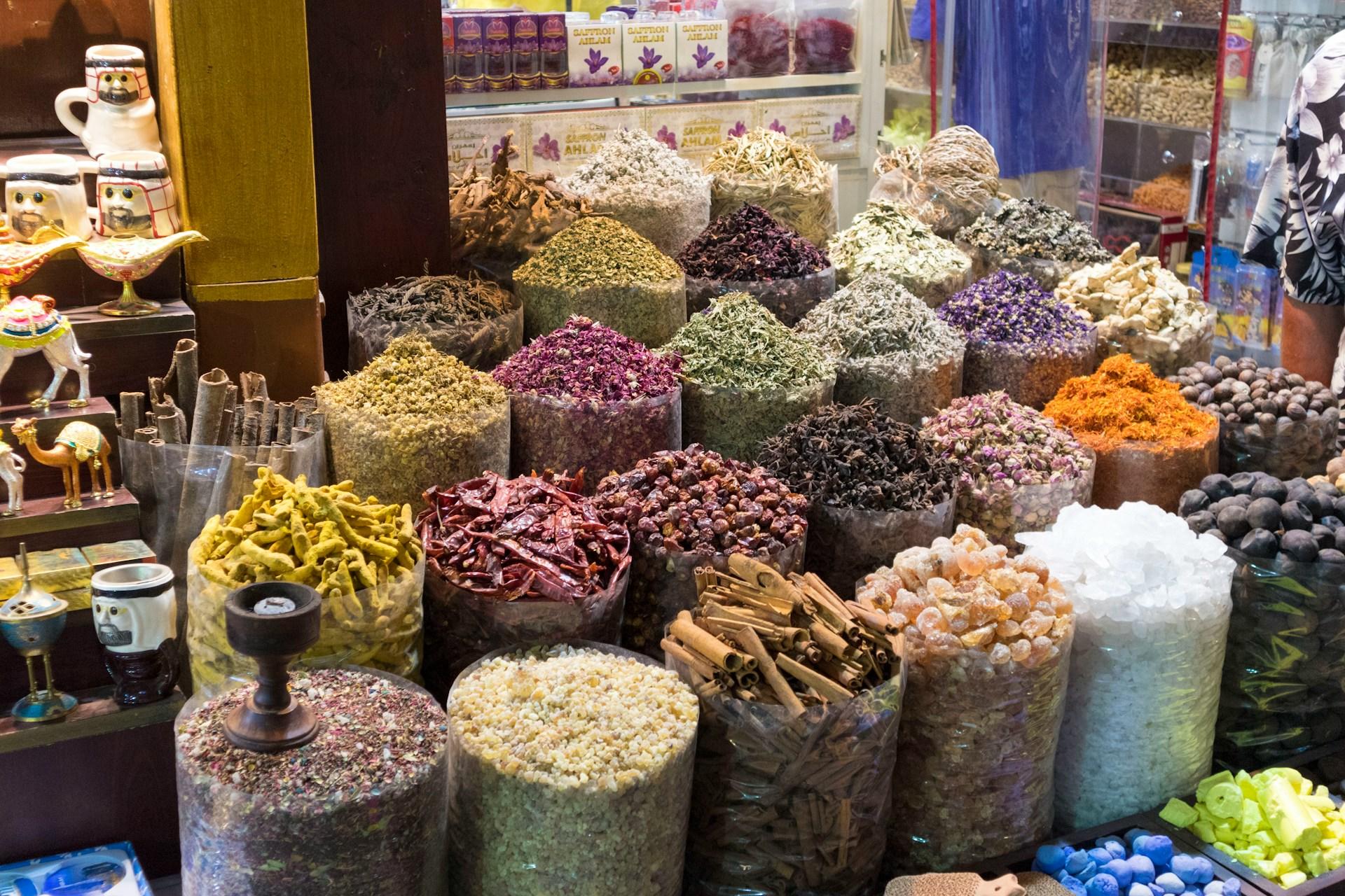 Fotografia de temperos arabes