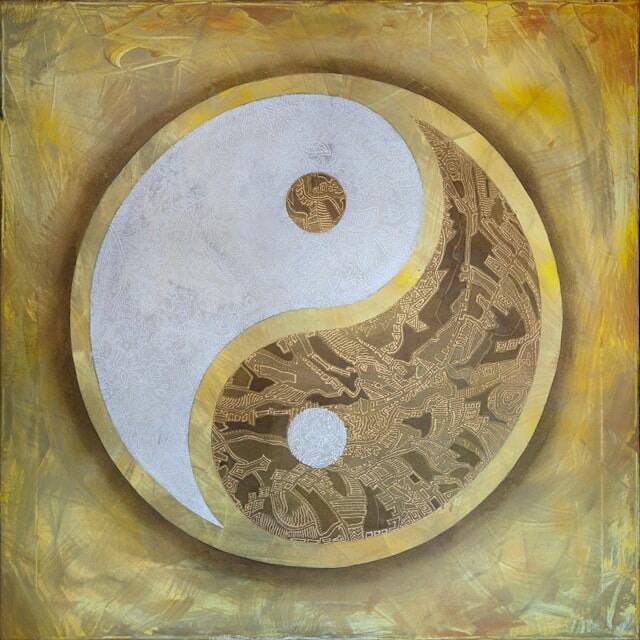 Símbolo Yin yang copiar