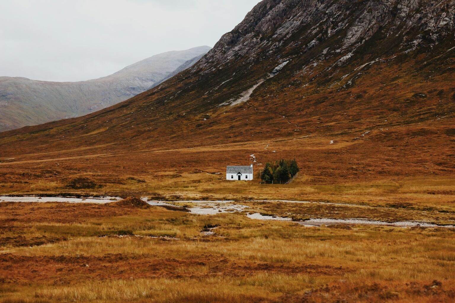 Paisagem típica da Escócia