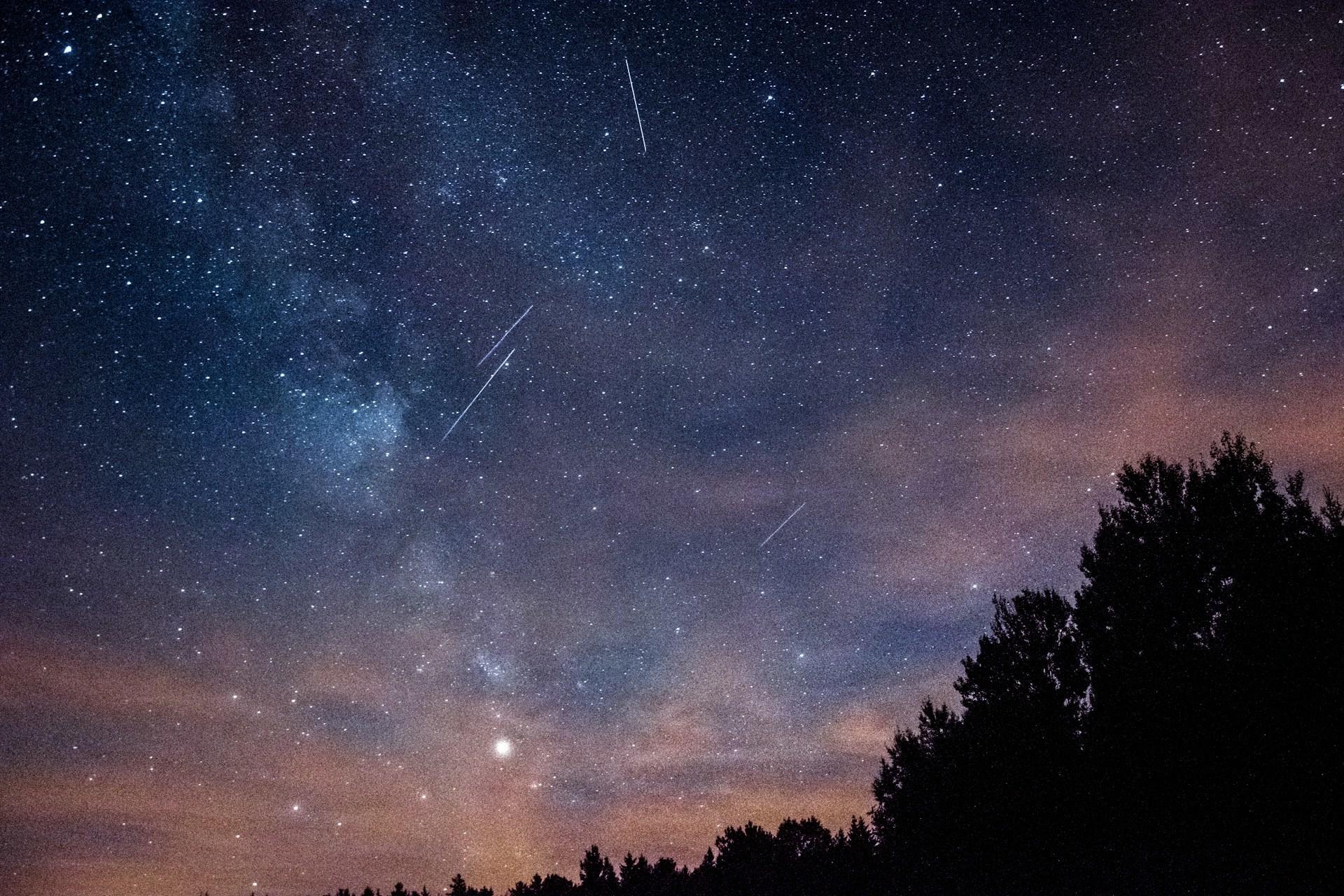 Chuva de meteoritos.