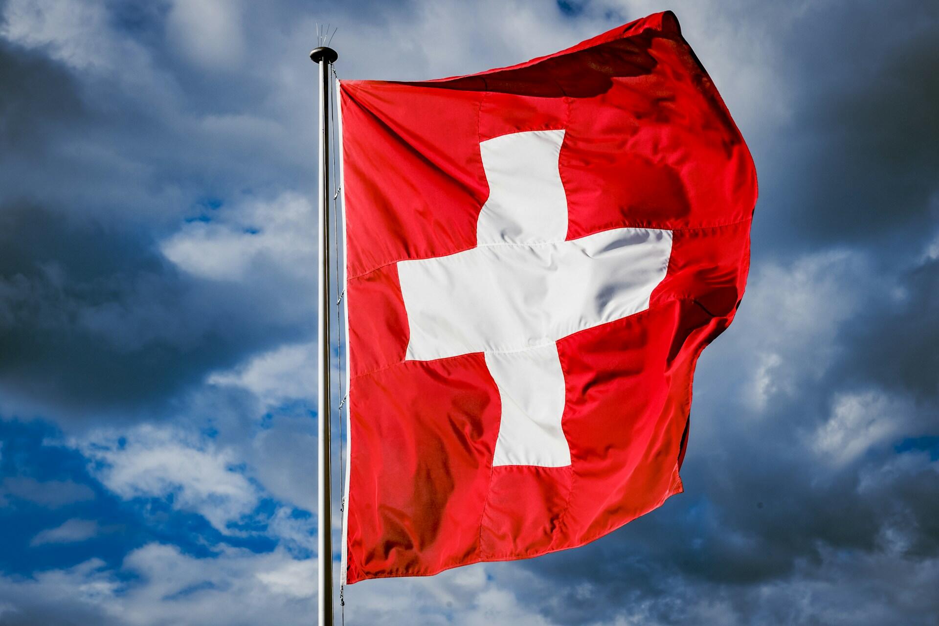 Bandeira da Suiça.