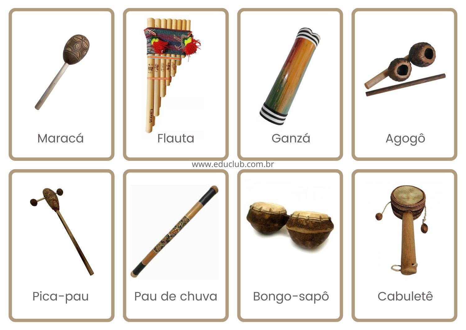 Listamos os principais instrumento musical indigena