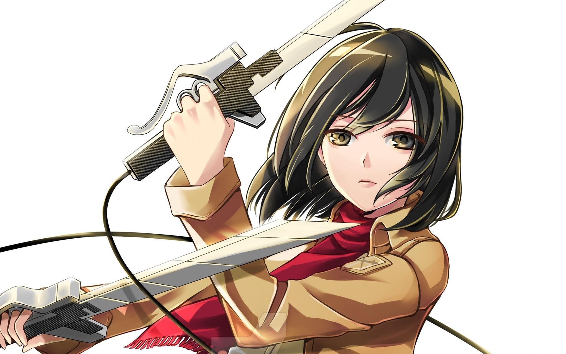 Personagem fictícia Mikasa Ackerman.