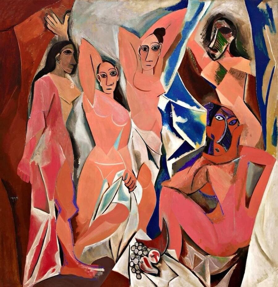 Les Demoiselles d’Avignon (1907) – Pablo Picasso