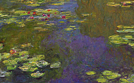 As ninfeias — Claude Monet (1897–1926). Saiba mais: arte impressionista, pintura impressionista