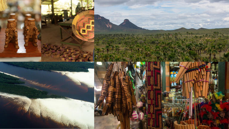 Pontos turísticos da região Norte.