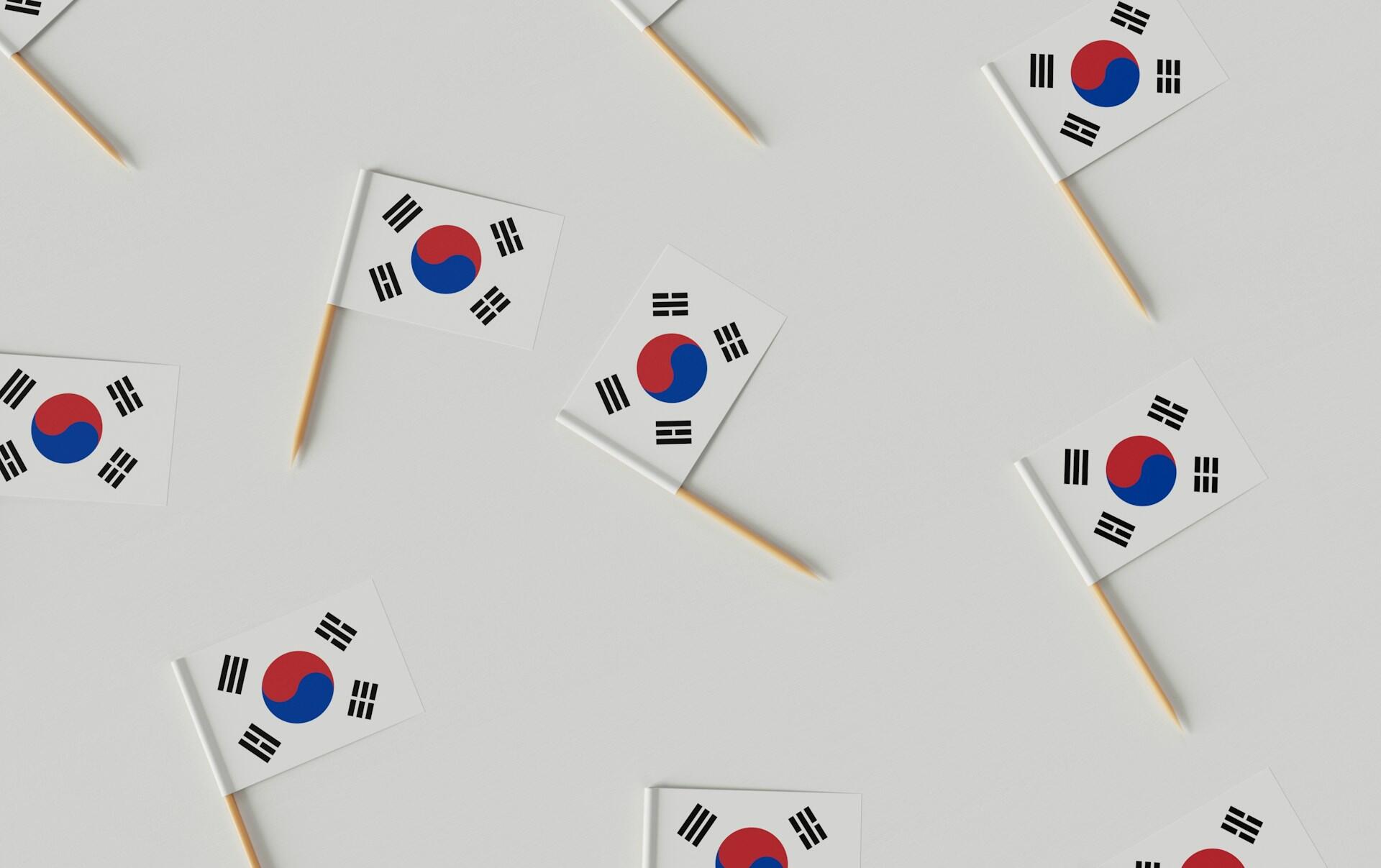 Bandeiras da Coreia do Sul.