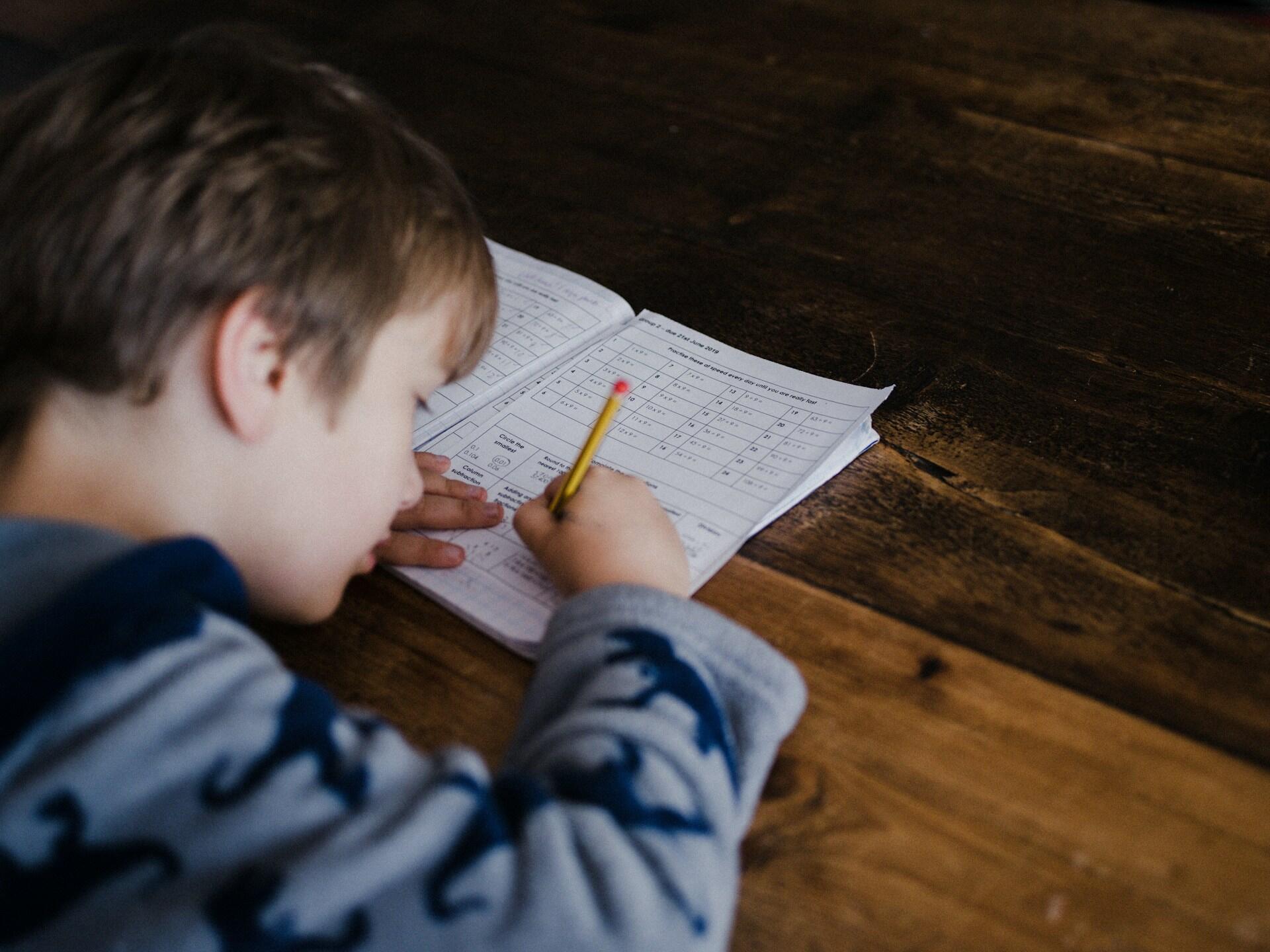 Criança sendo aplicada à teoria de howard gardner