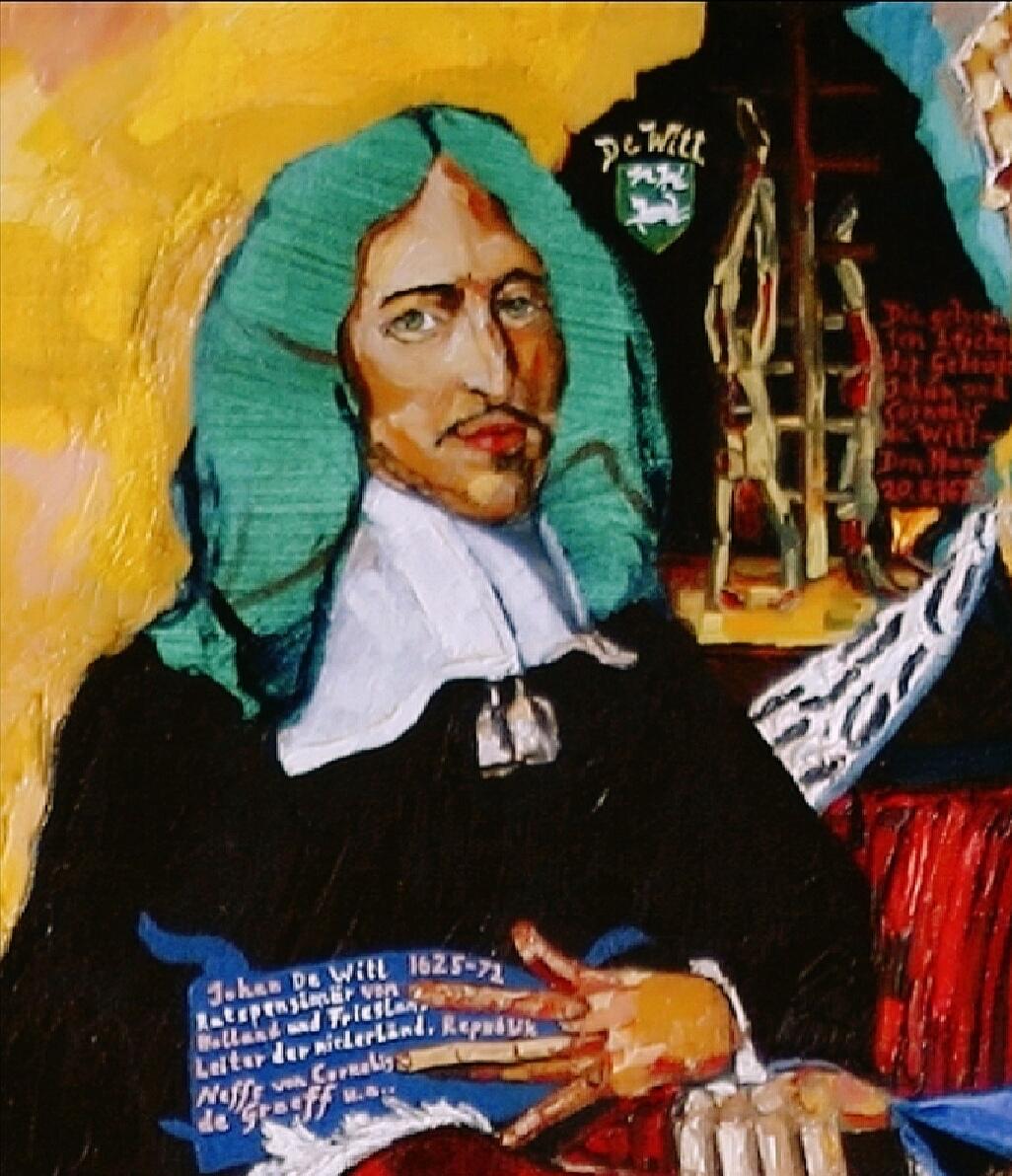 Johan de Witt, Grand Pensionary of Holland, and the bodies of him and his brother Cornelis (detail of a painting from Matthias Laurenz Gräff). Source: Wikimedia Commons