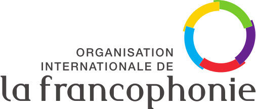 Logo of the Organisation Internationale de la Francophonie (OIF), featuring a colorful circular design and bold text.