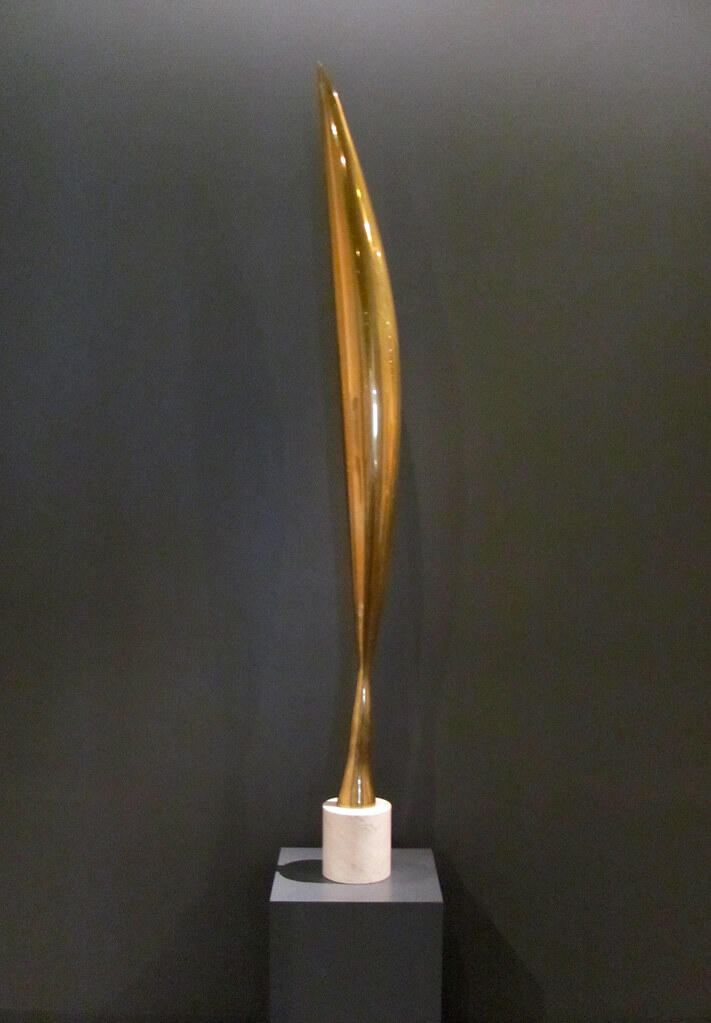 Constantin Brâncuși's Bird in Space, a polished bronze sculpture with a streamlined abstract form.
