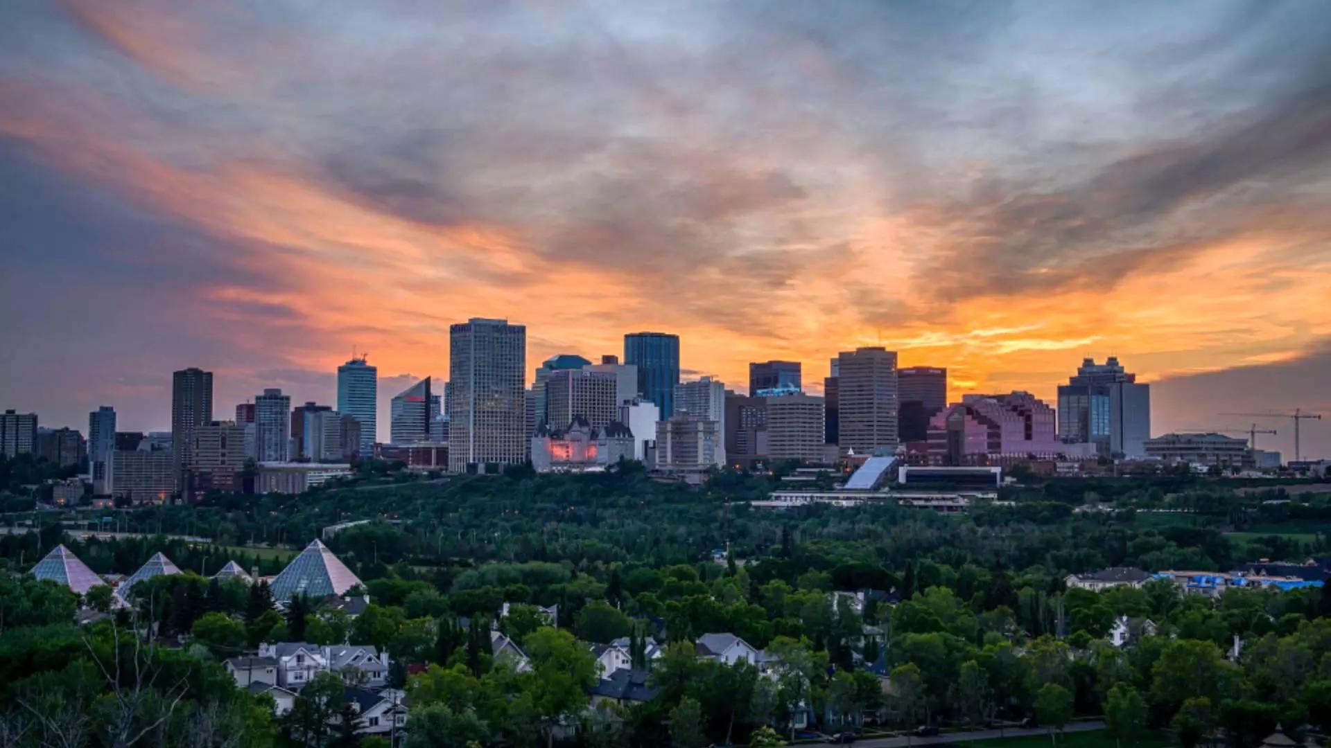 Downtown Edmonton.