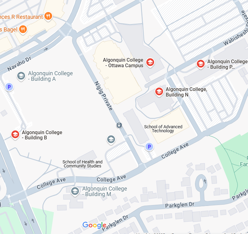 Algonquin College location in Ottawa.