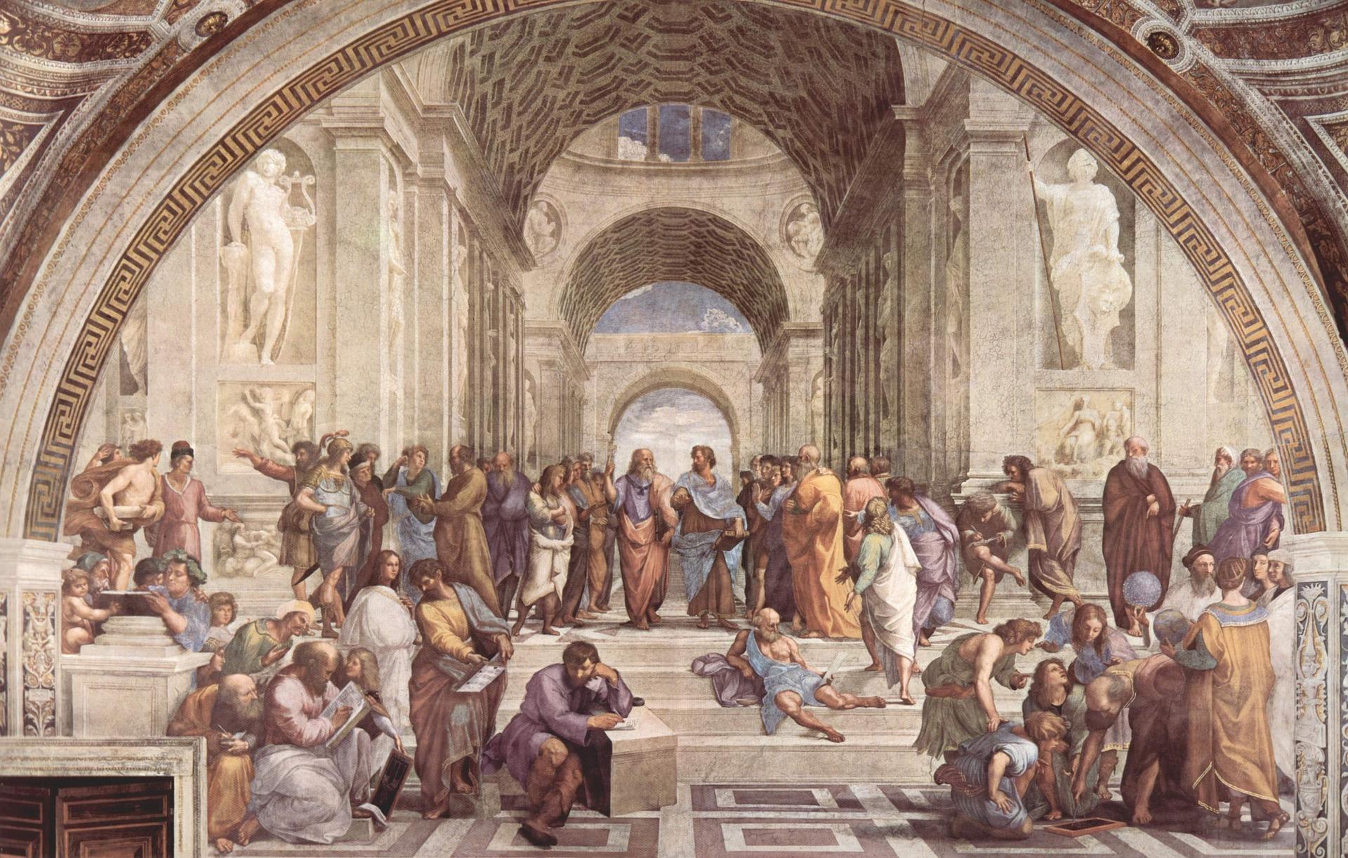 Art School of Athens painted by Raphael (famous Italian painter)