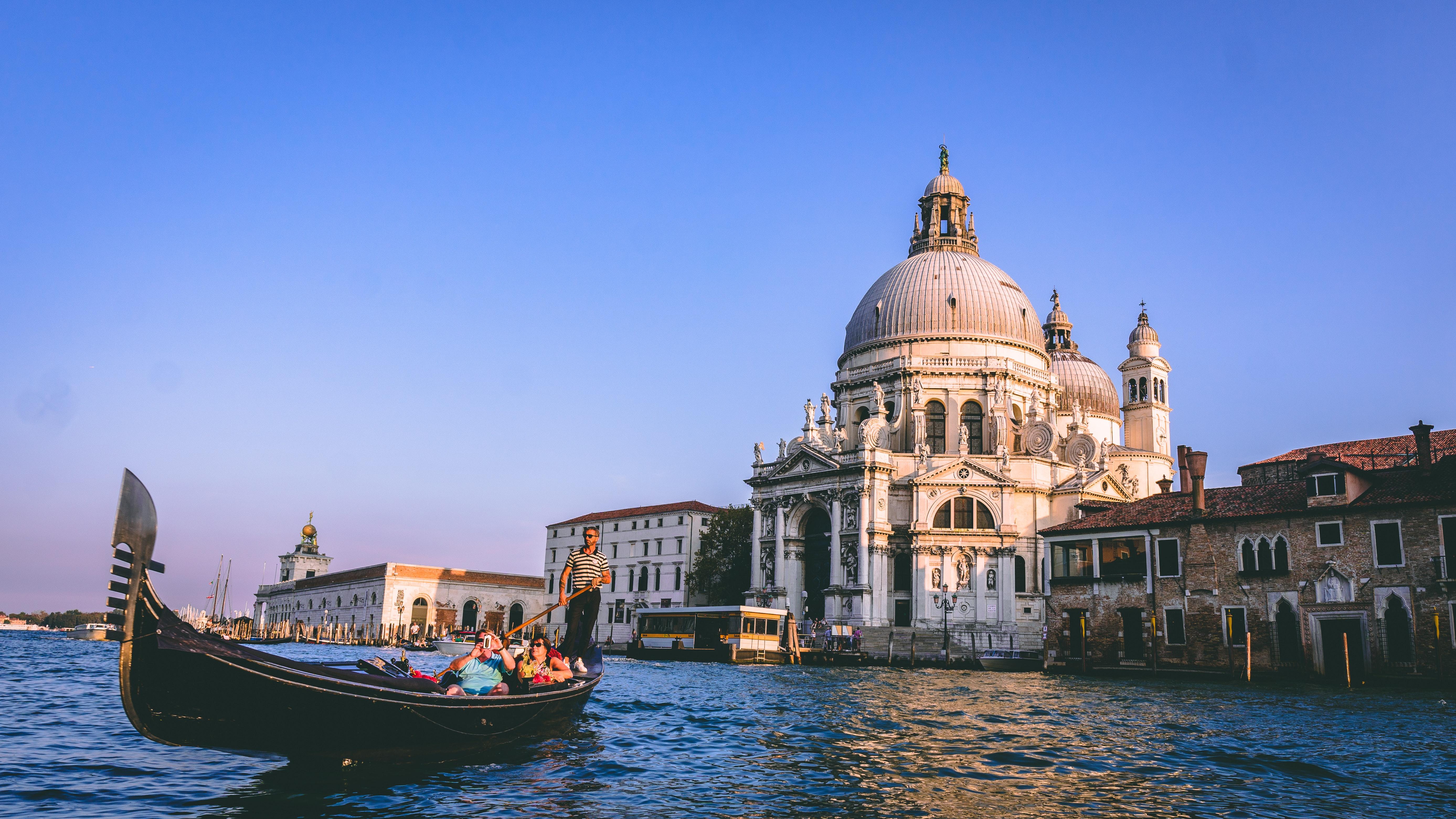 On the Gondola in Italy