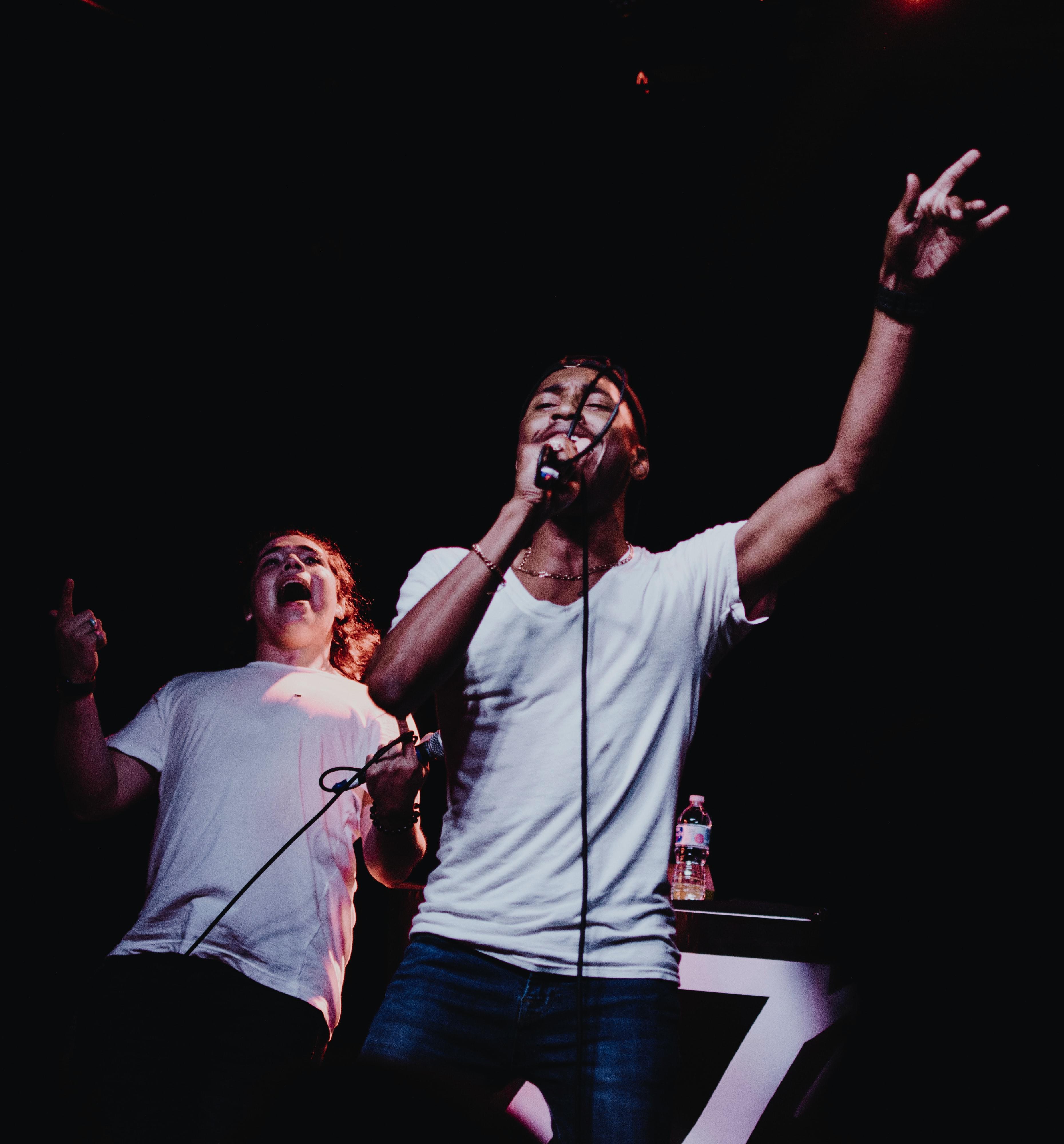 Man singing