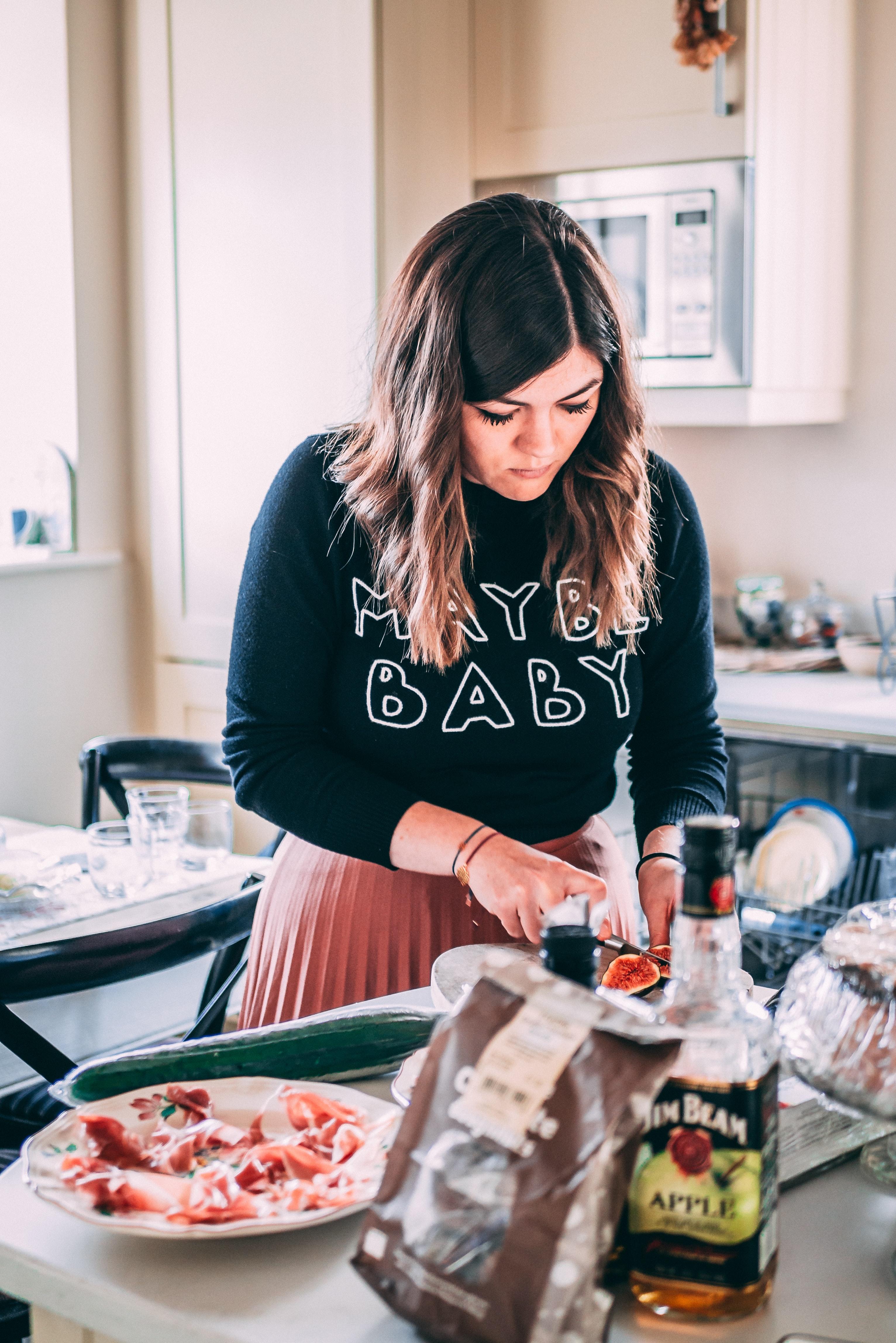 woman cooking
