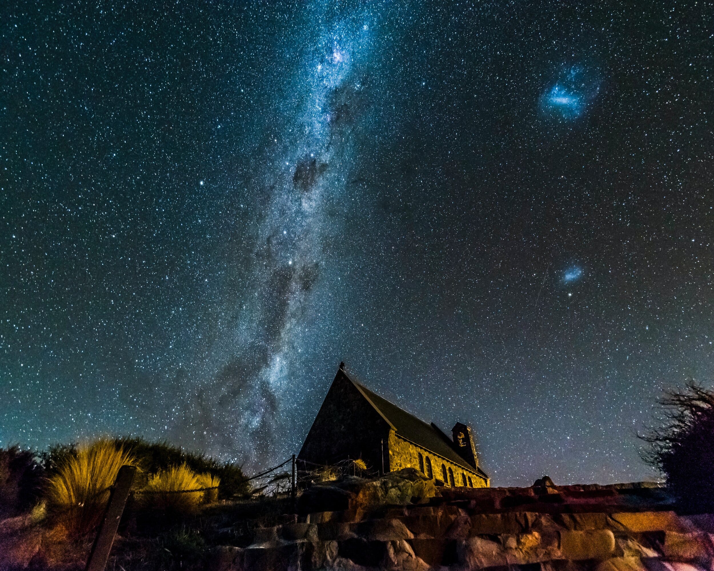 The sky at night