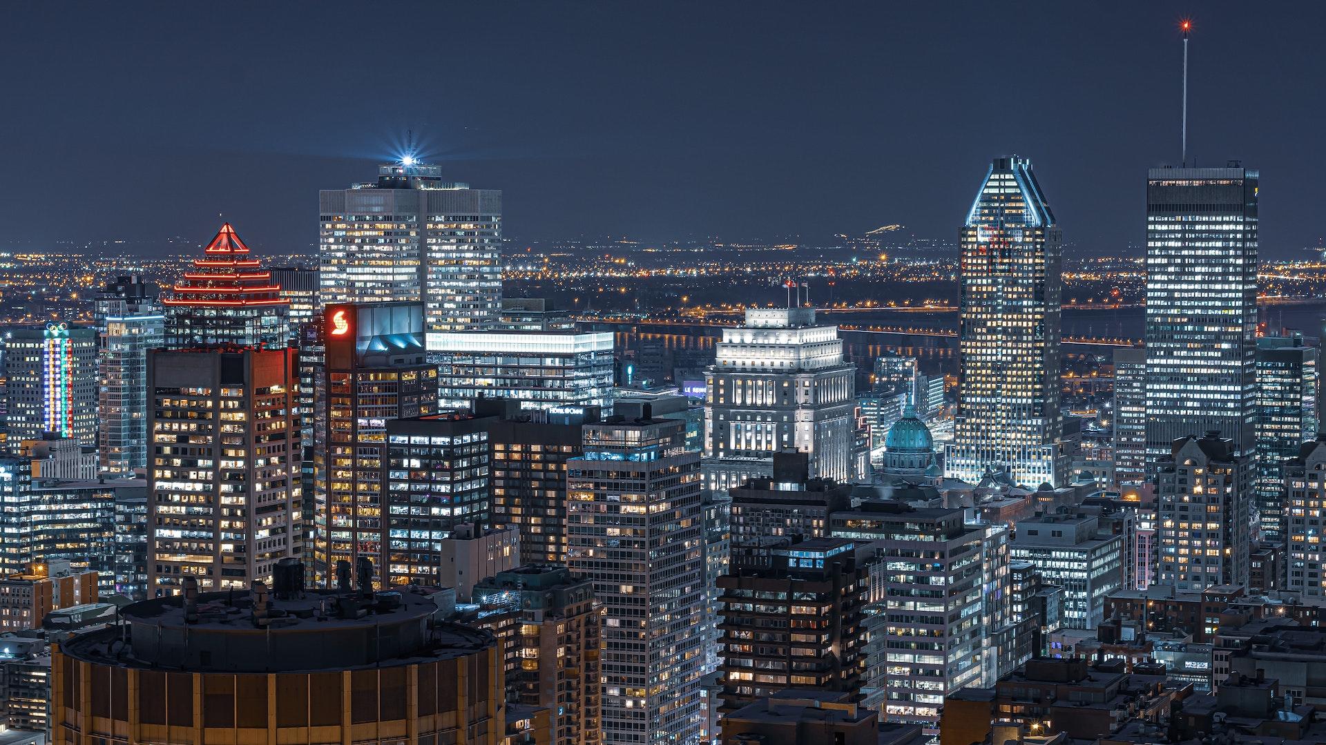Cityscape image of Downtown Montreal