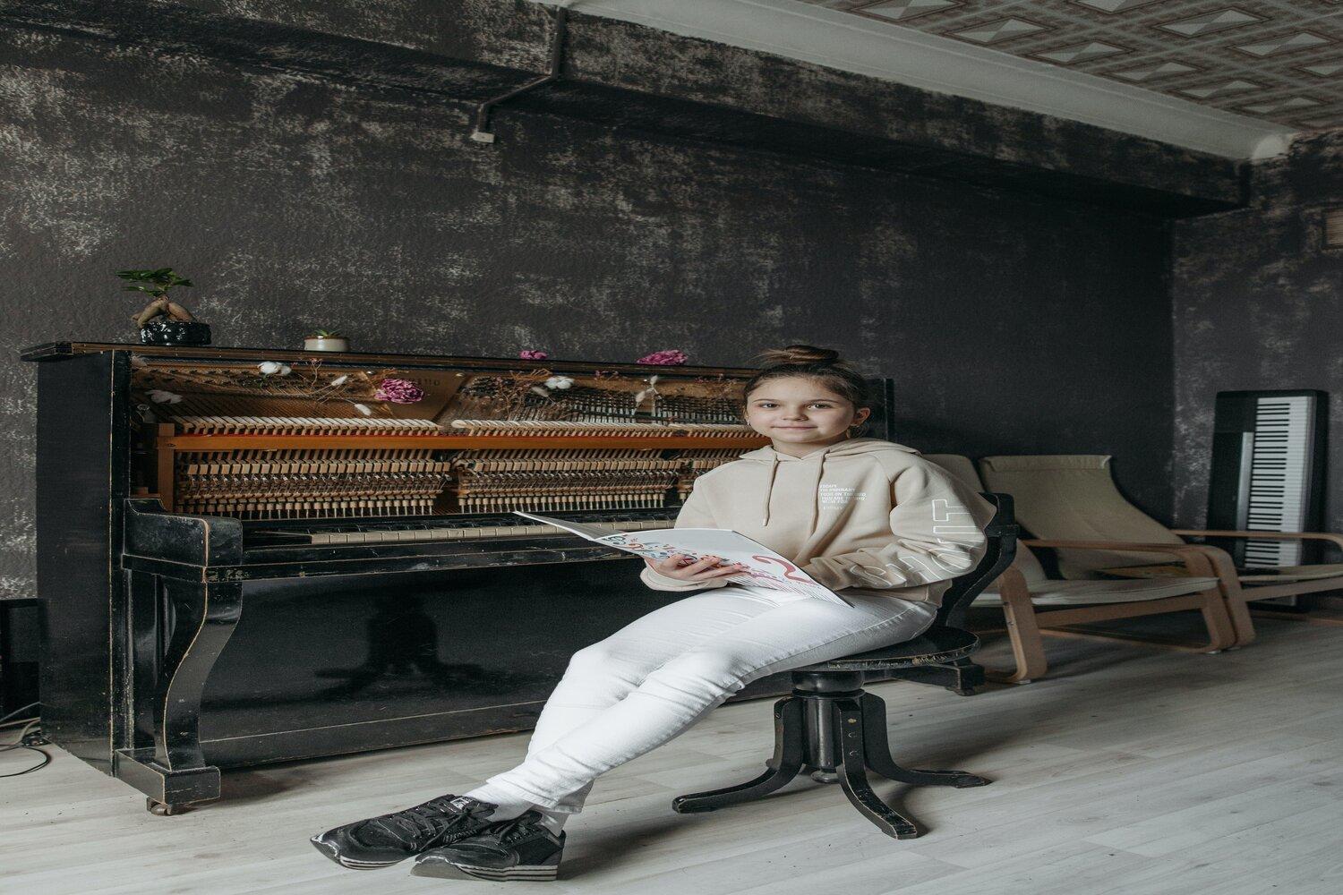 A student with a book