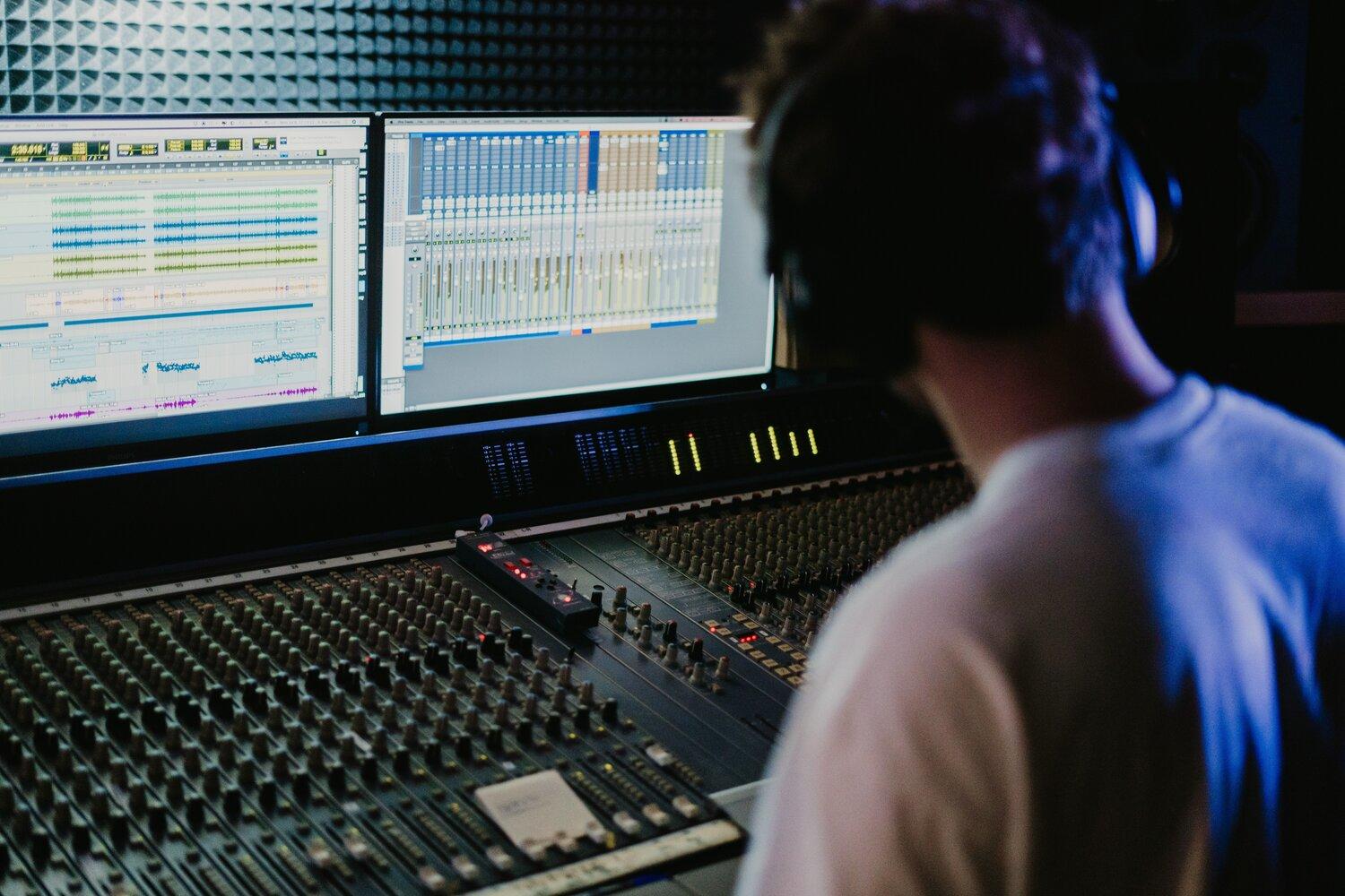 A sound engineer