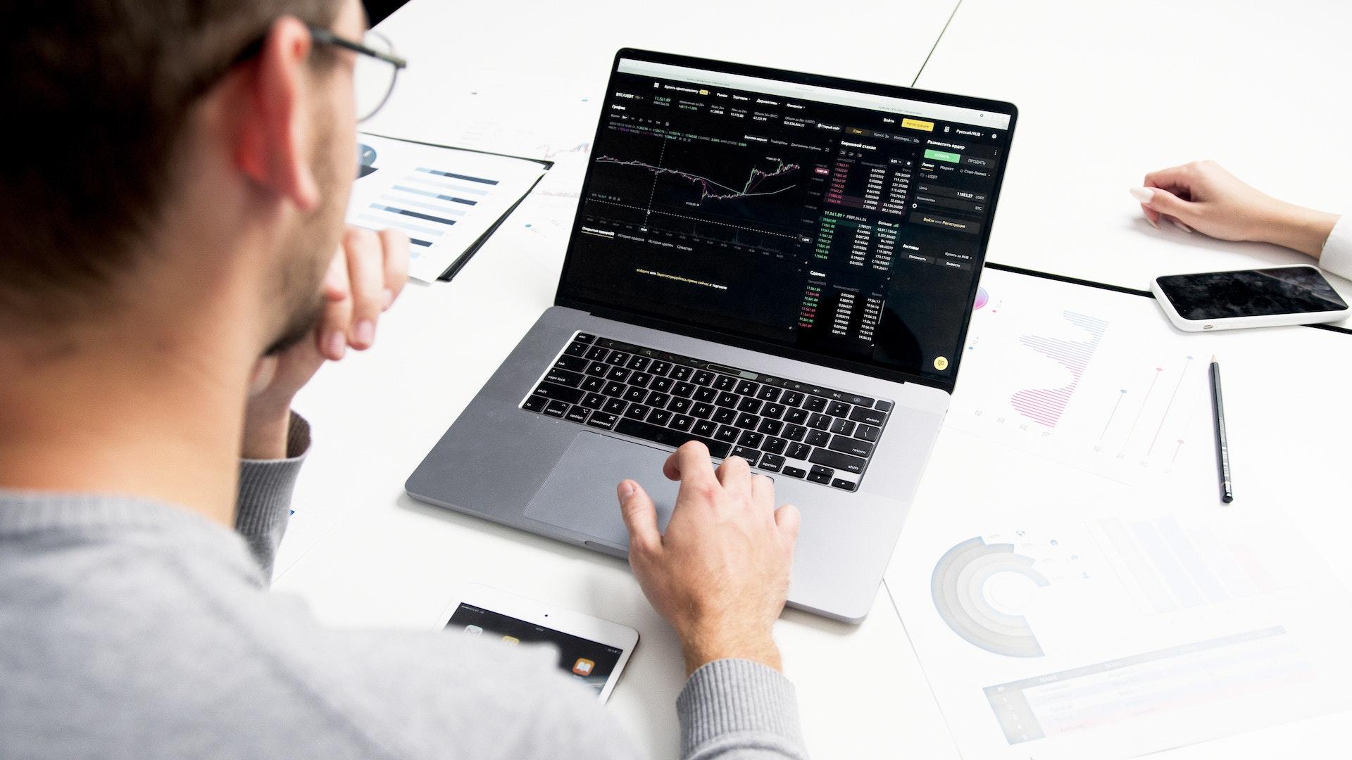 man working on SQL