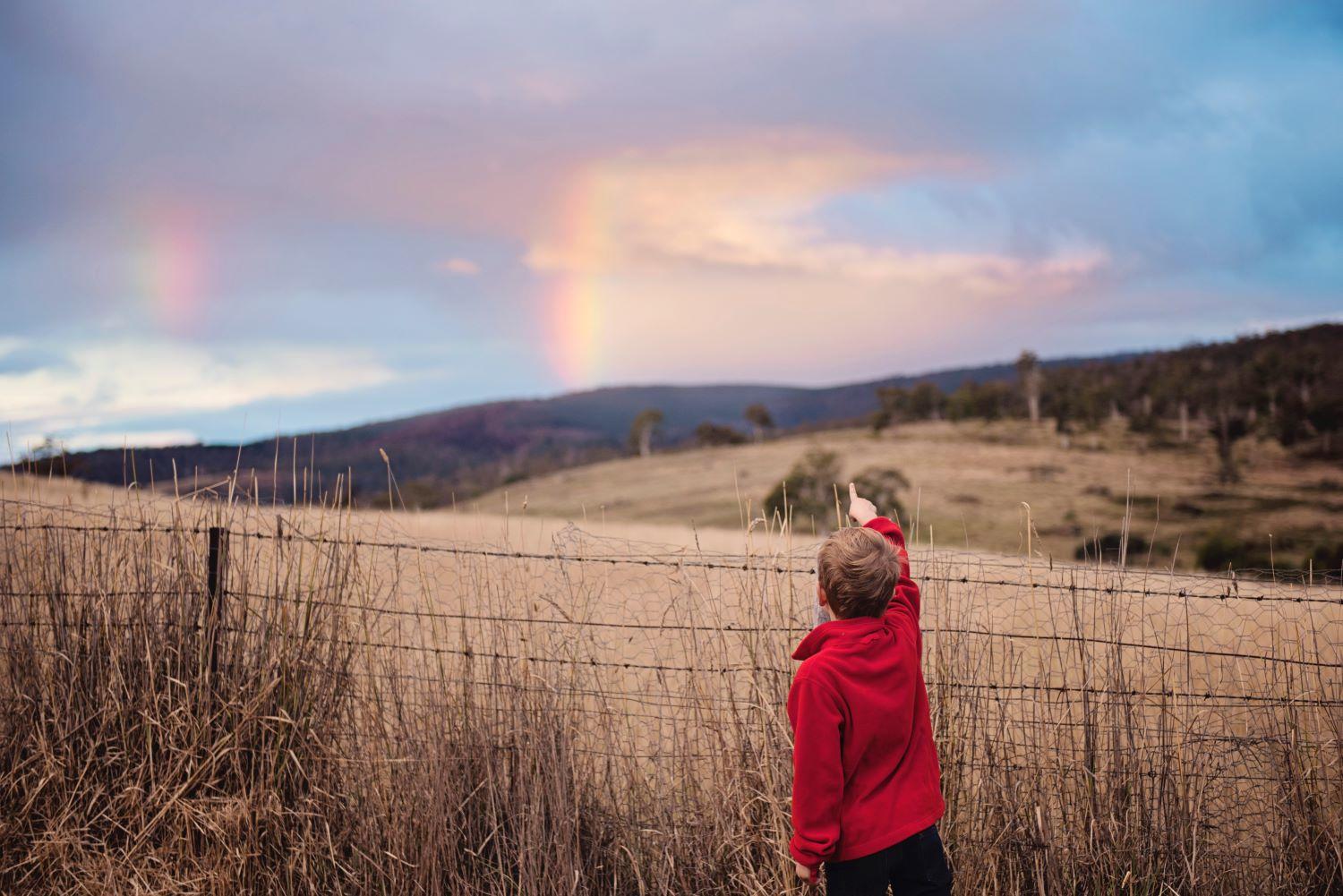 A child in the field