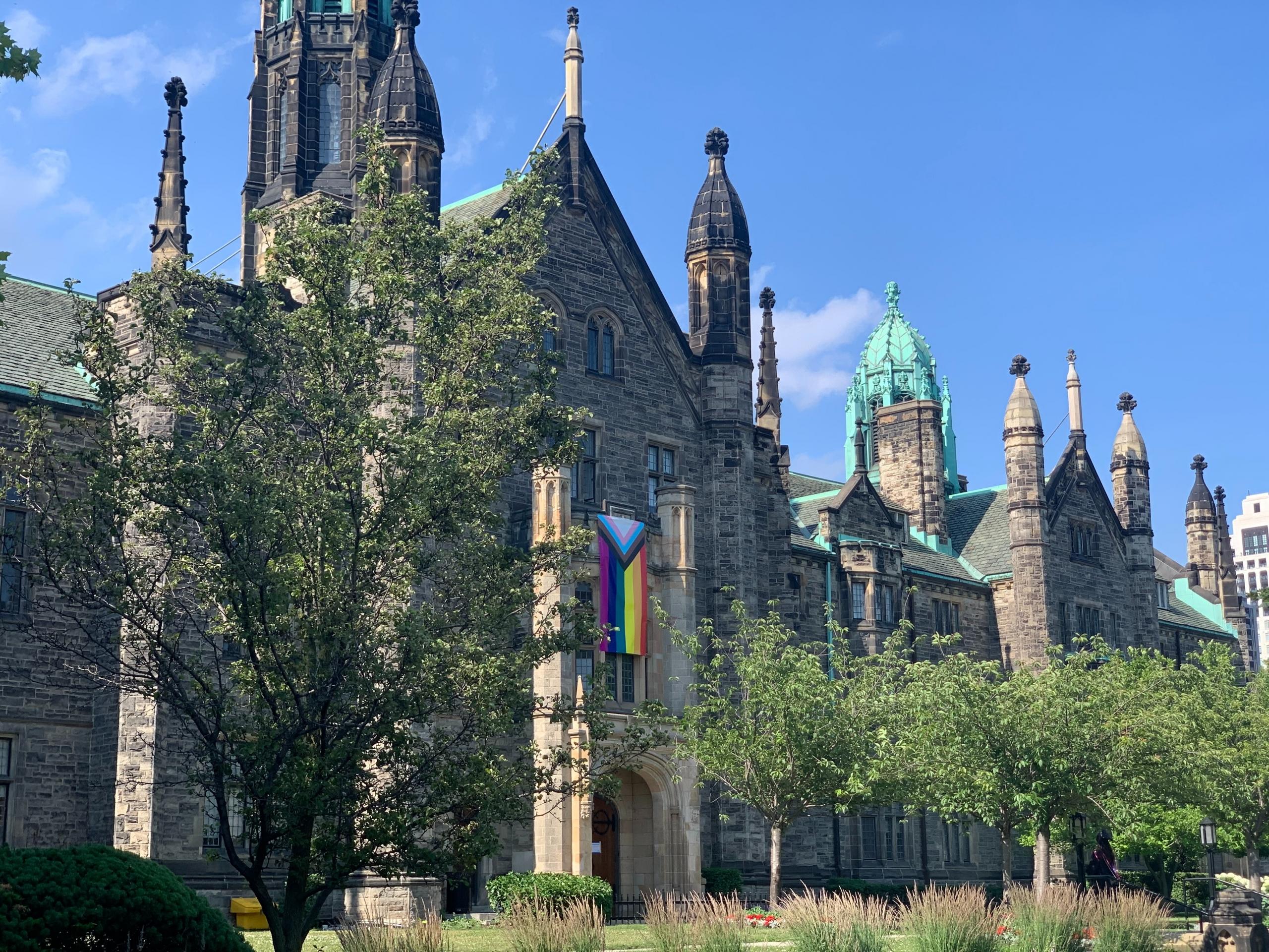 A beautiful example of campus architecture at the University of Toronto, Trinity College.