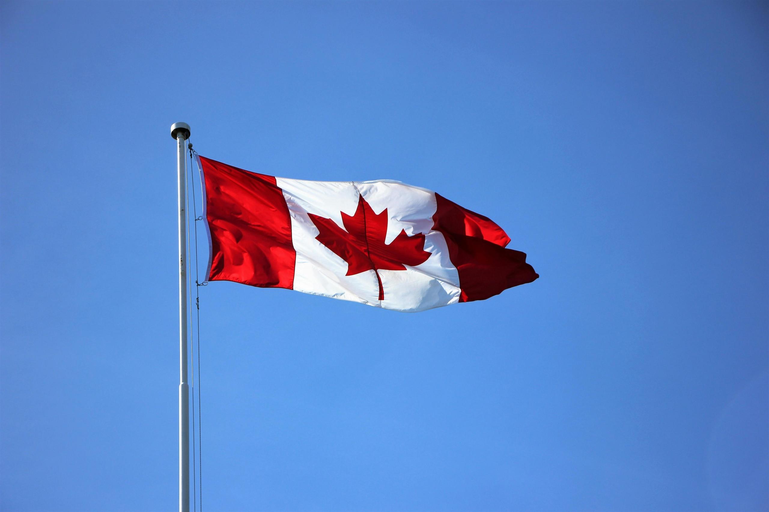A Canadian flag.