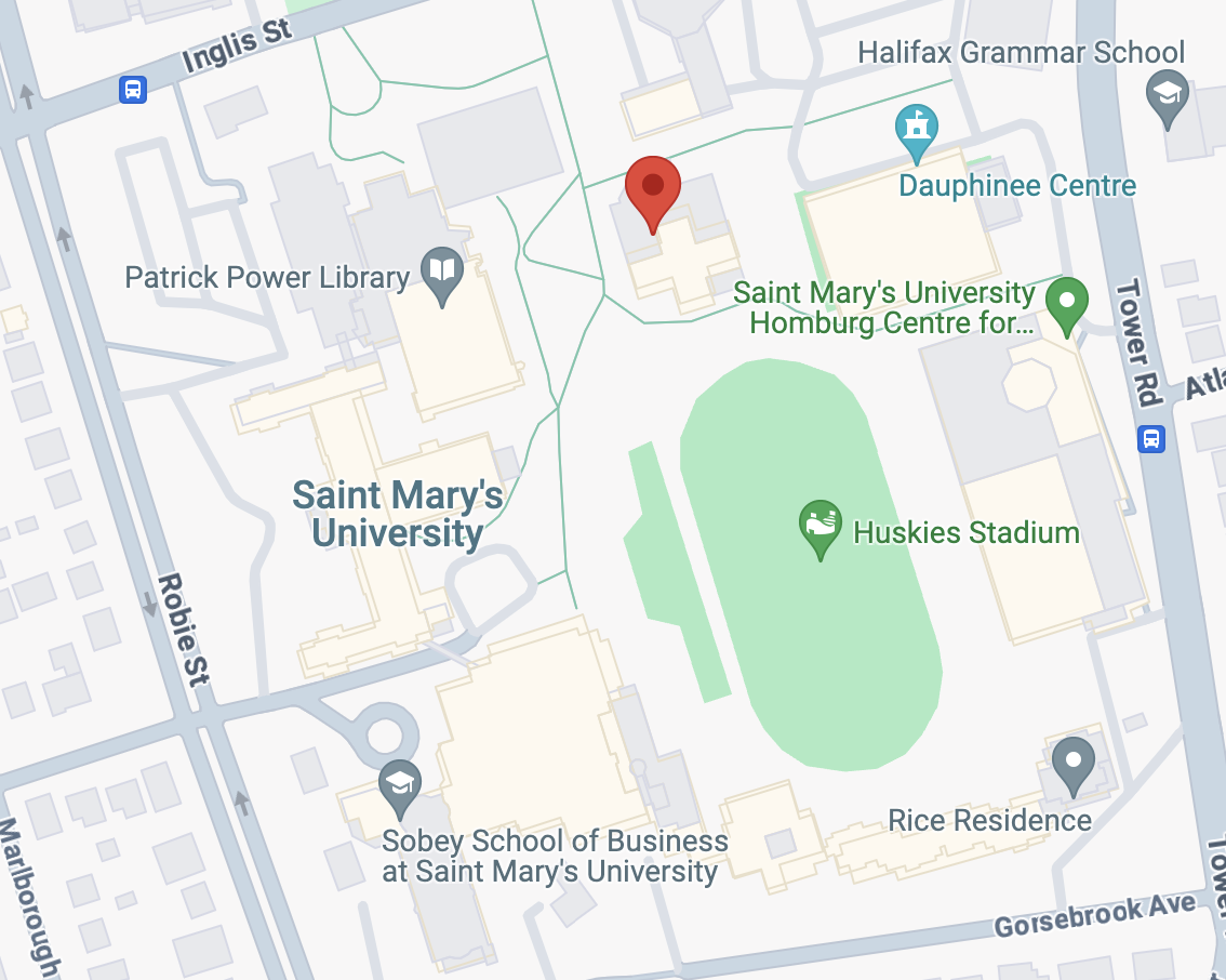 a map of Saint Mary's University.
