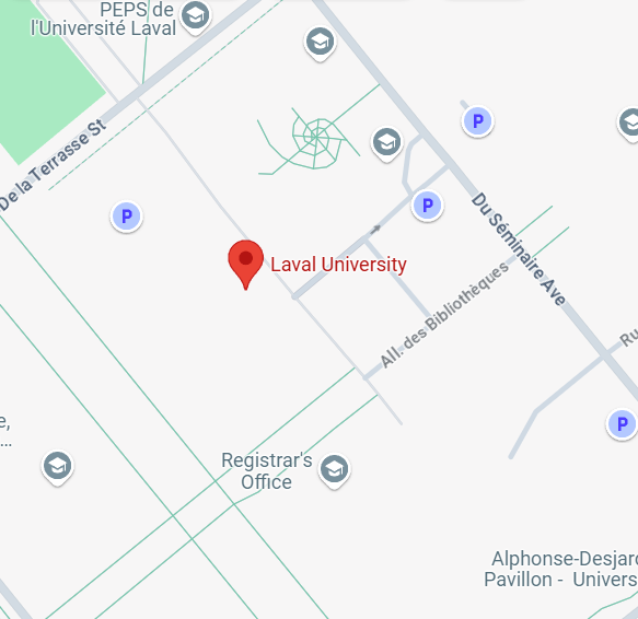 Photograph from Google Maps showing the location of Laval University.