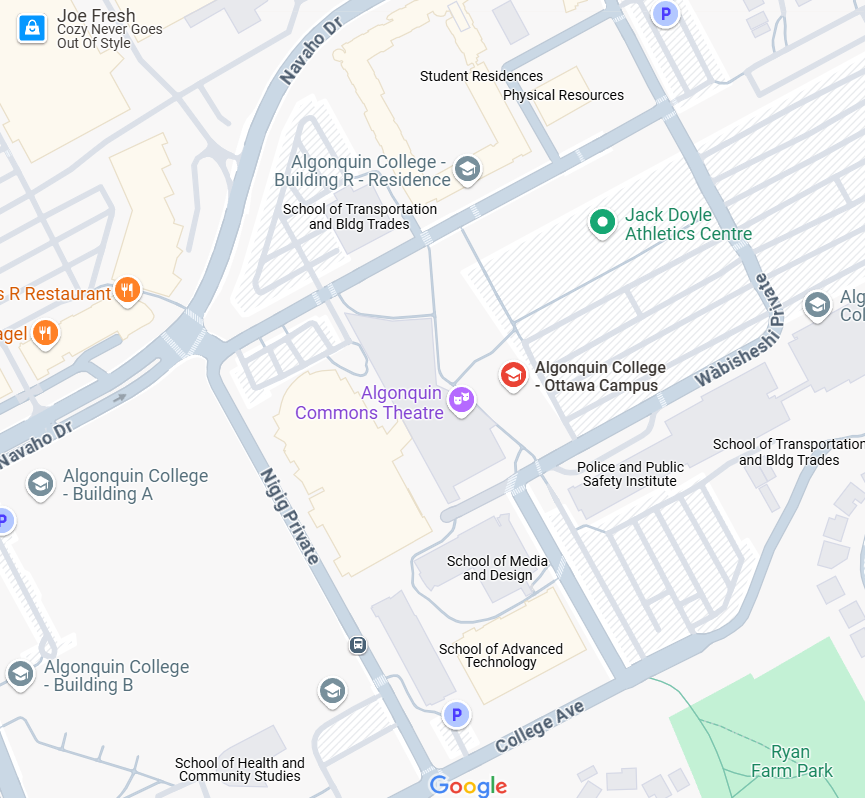 Algonquin College Ottawa location.