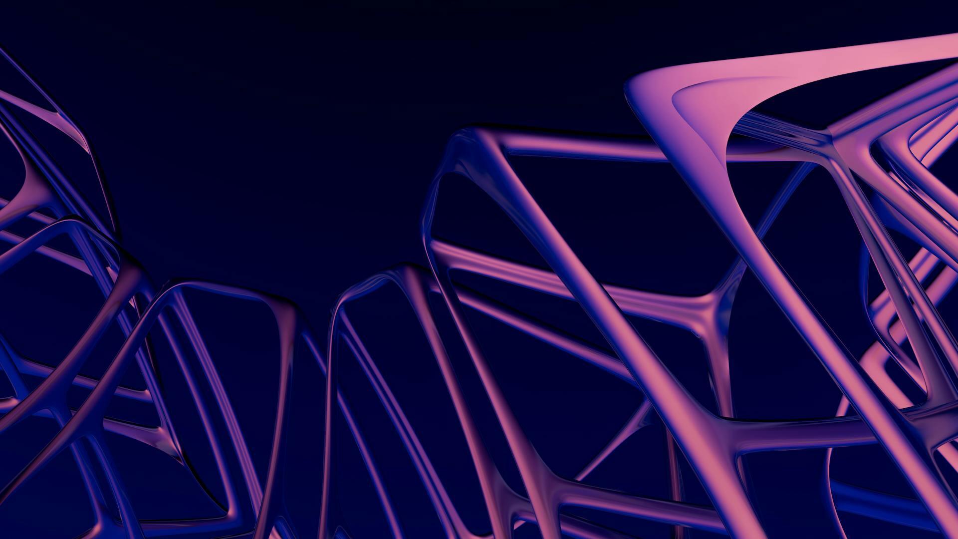 Futuristic Abstract 3D Structure Design