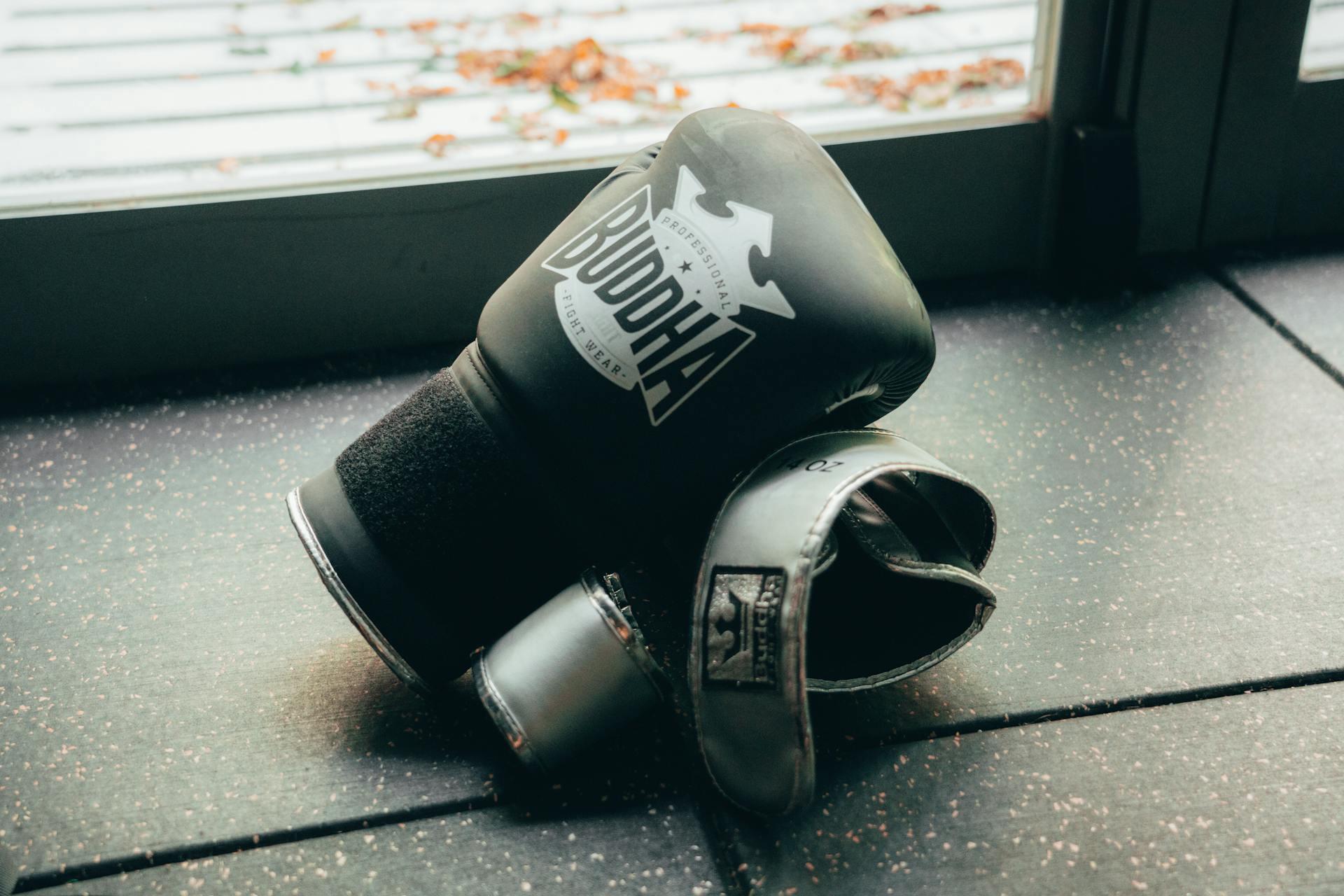 Boxing Gloves Lying Down on Floor
