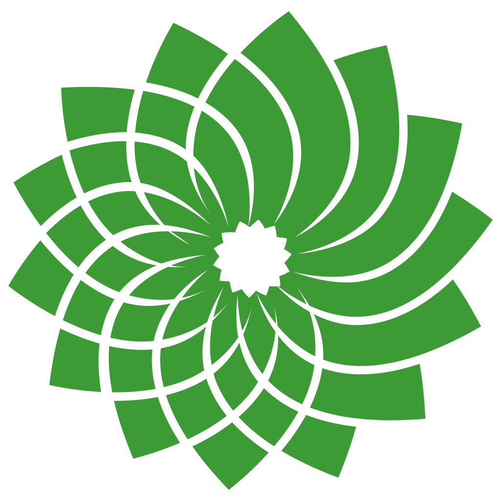 the official flower logo of Green Party Canada