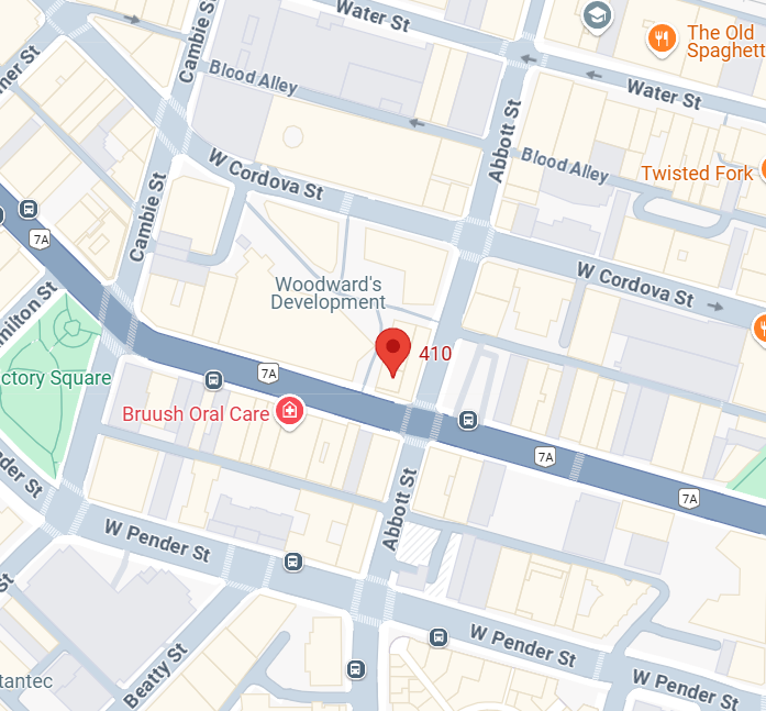 Powell Street Festival location in Vancouver screenshot.