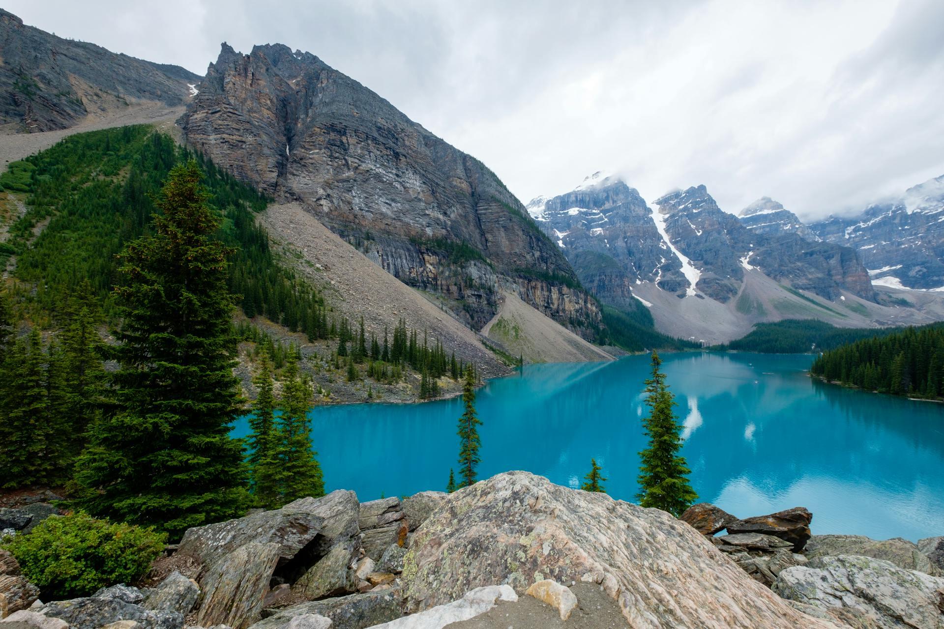 Clouds over Lake in Nature.