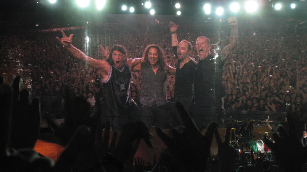 Metallica on stage Photo via Visual Hunt.