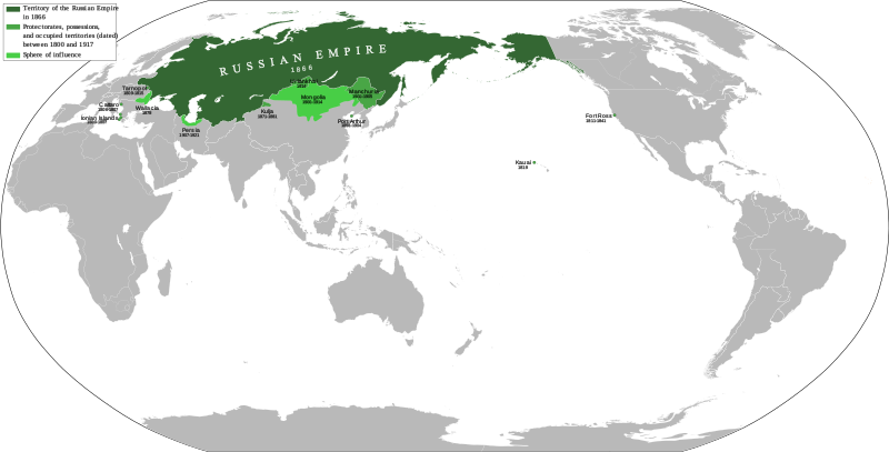 Map of the Russian Empire