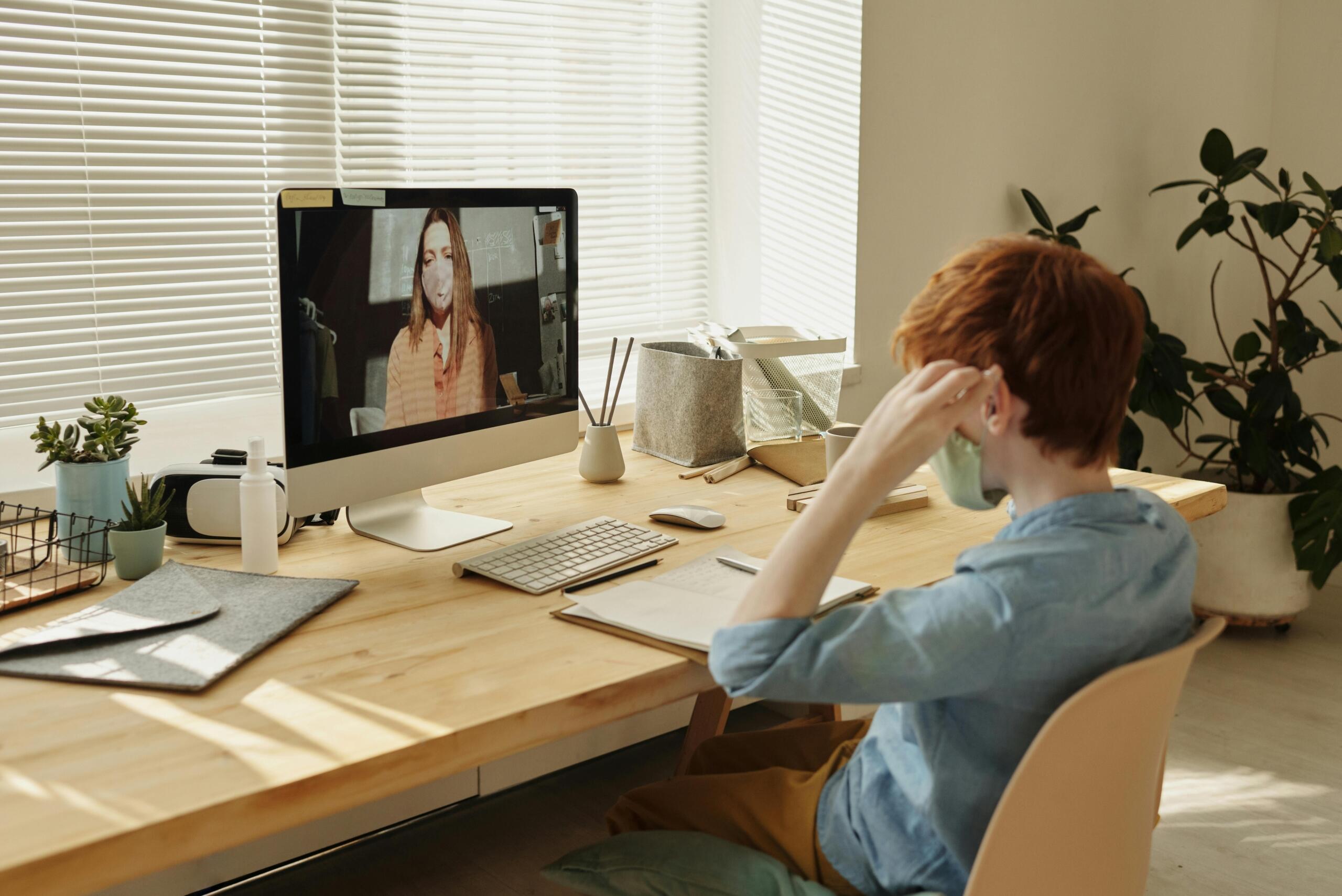 A student enjoying English teaching