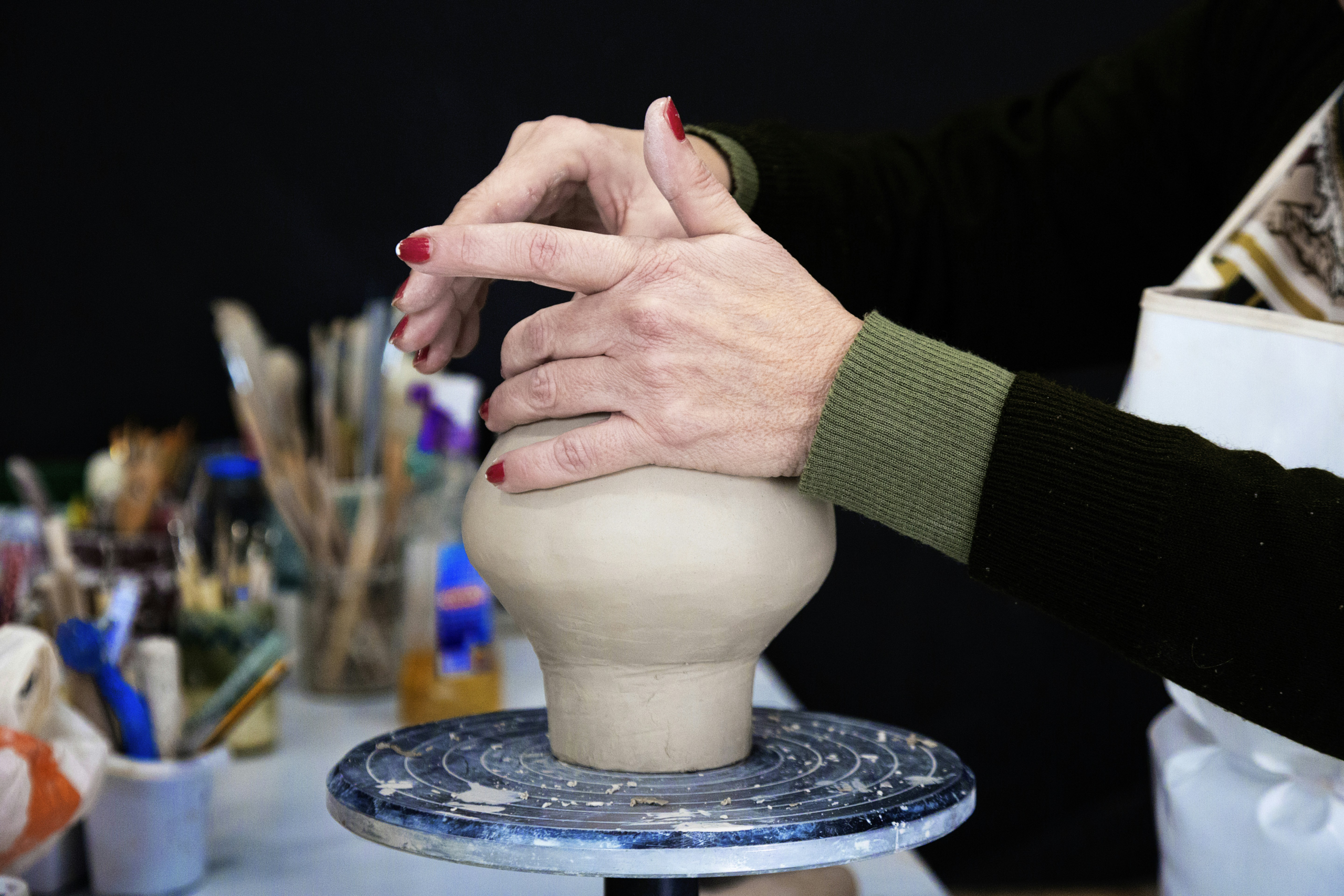 A woman molding