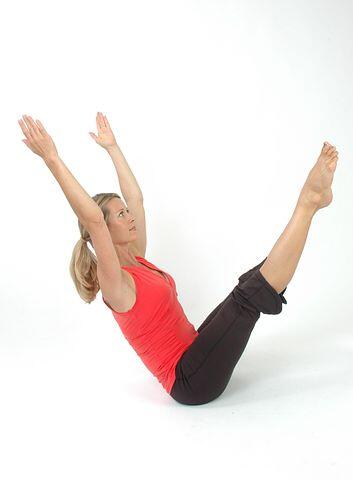 A woman doing exercise