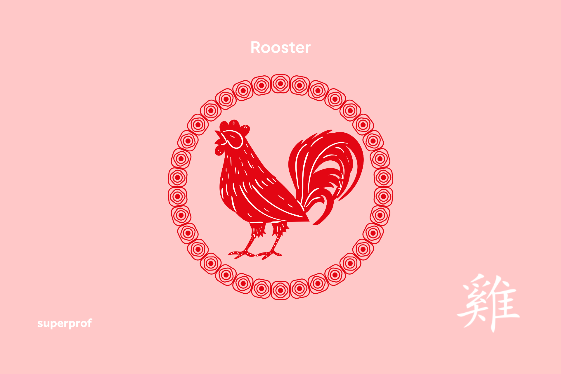 Superprof rooster graphic