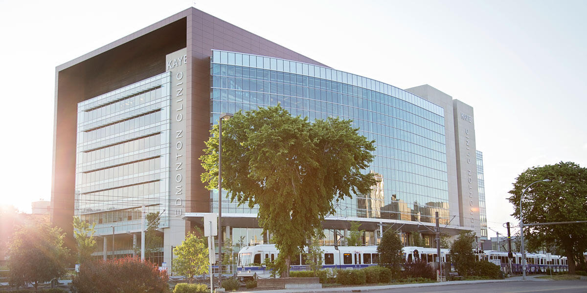 photo of the exterior of the Kaye Clinic at the Edmonton campus