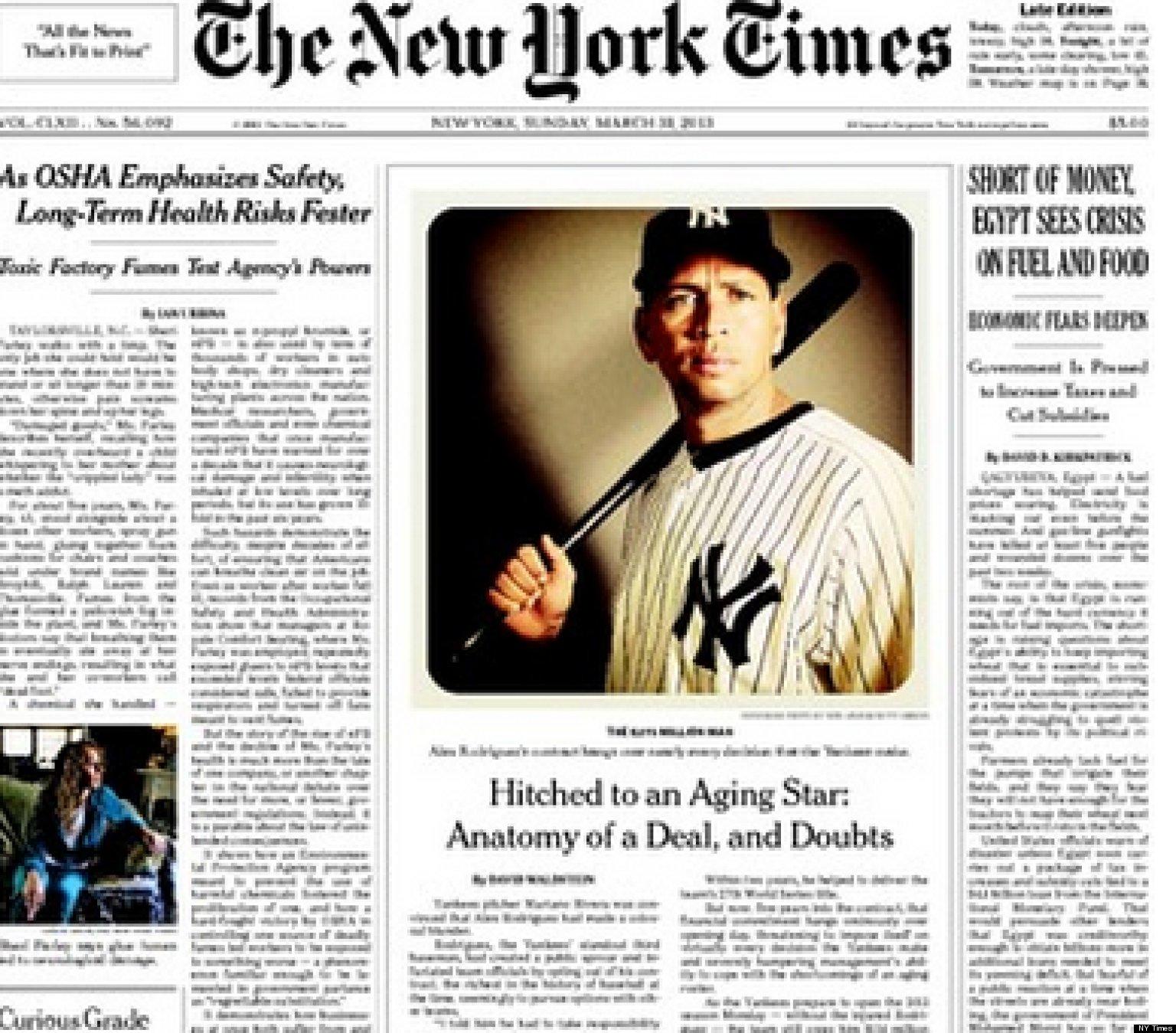 page couverture The New York Times
