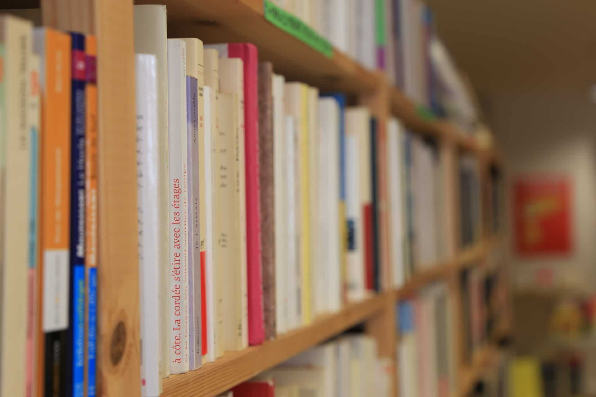 livres français dans une bibliotheque